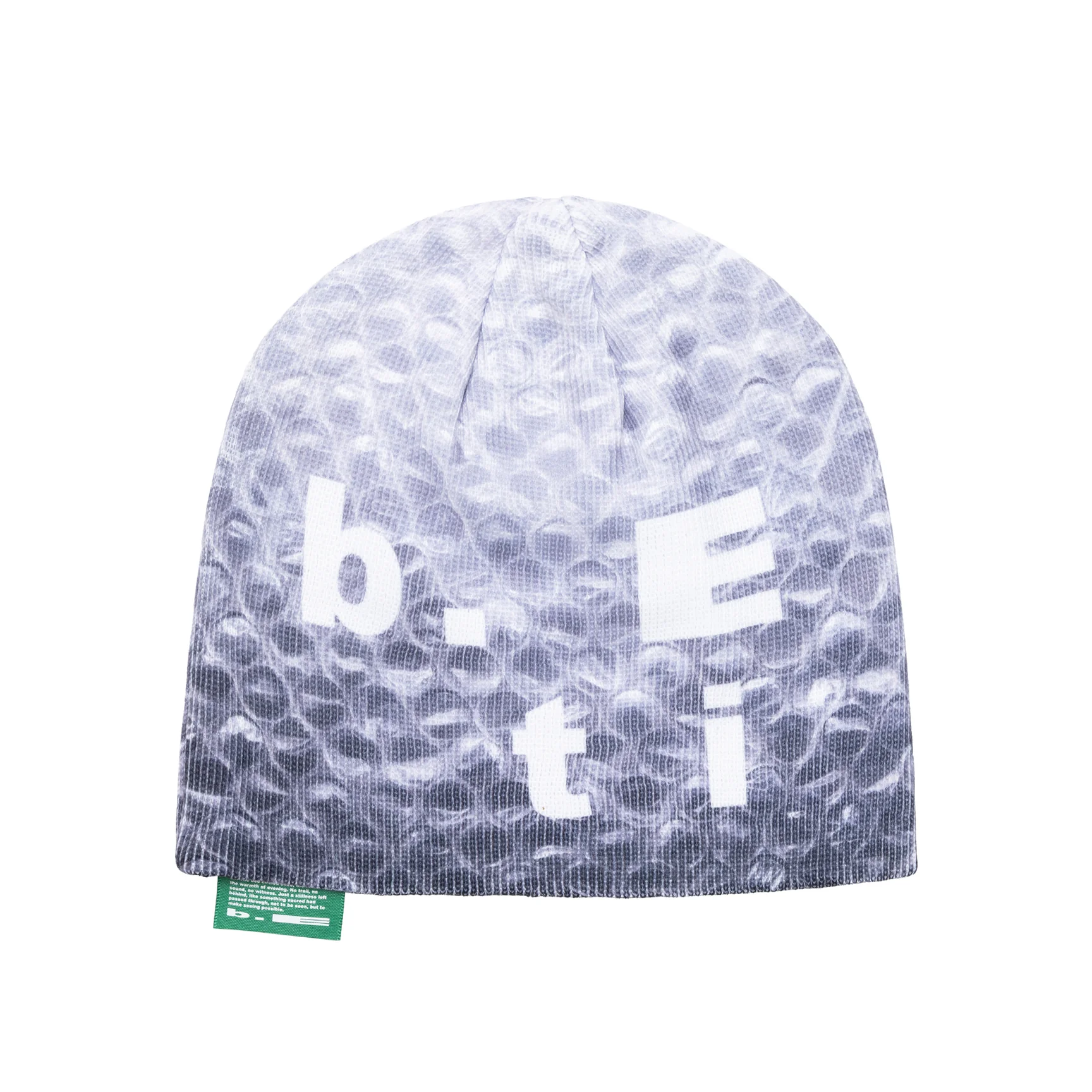 Bubble Wrap Beanie (Grey / White)