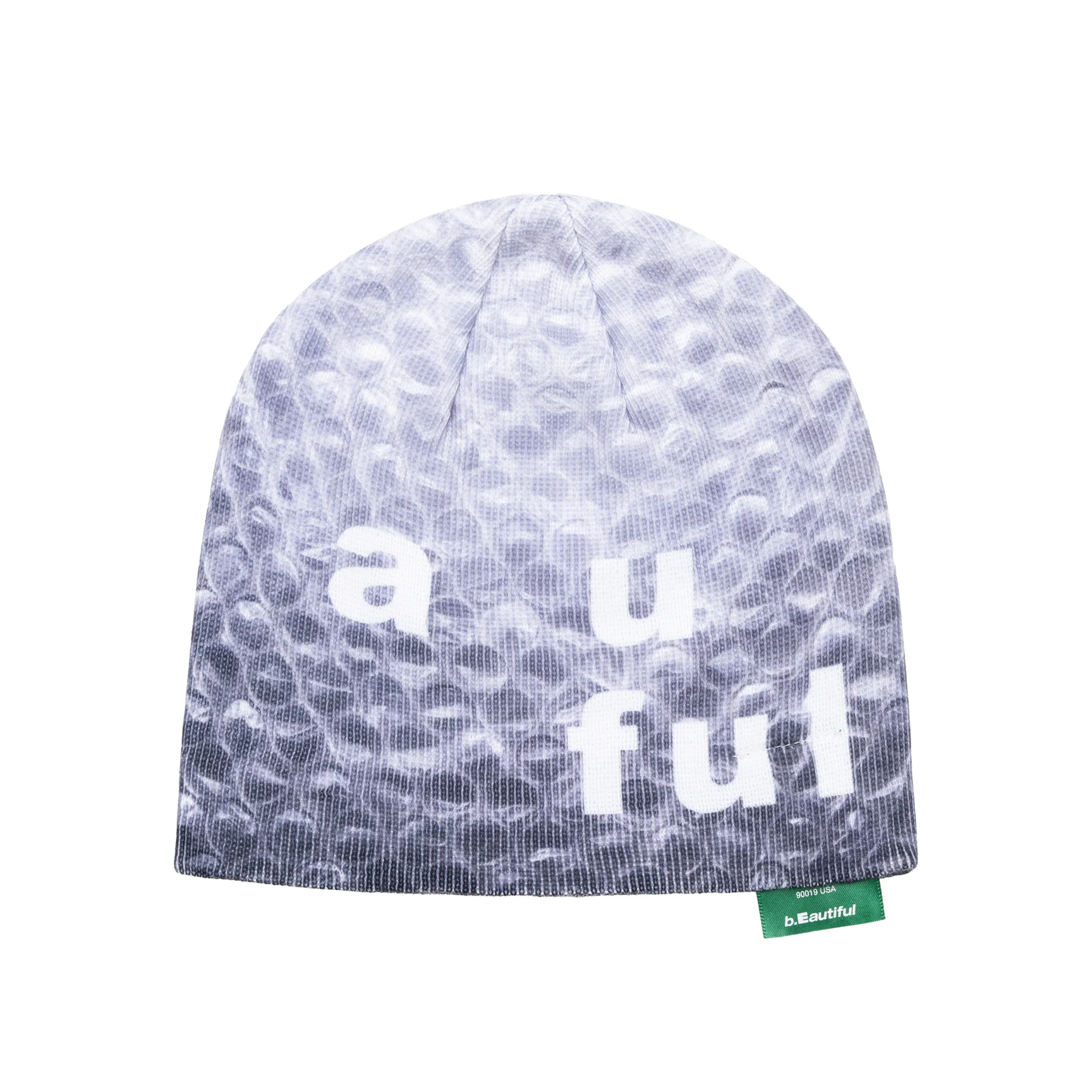 Bubble Wrap Beanie (Grey / White)