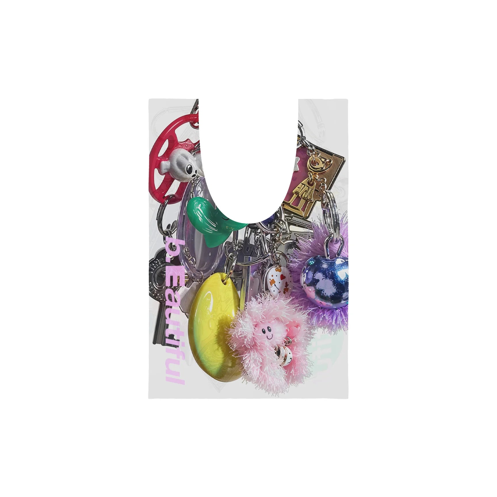 Keychains Reusable Bag Mini (White)