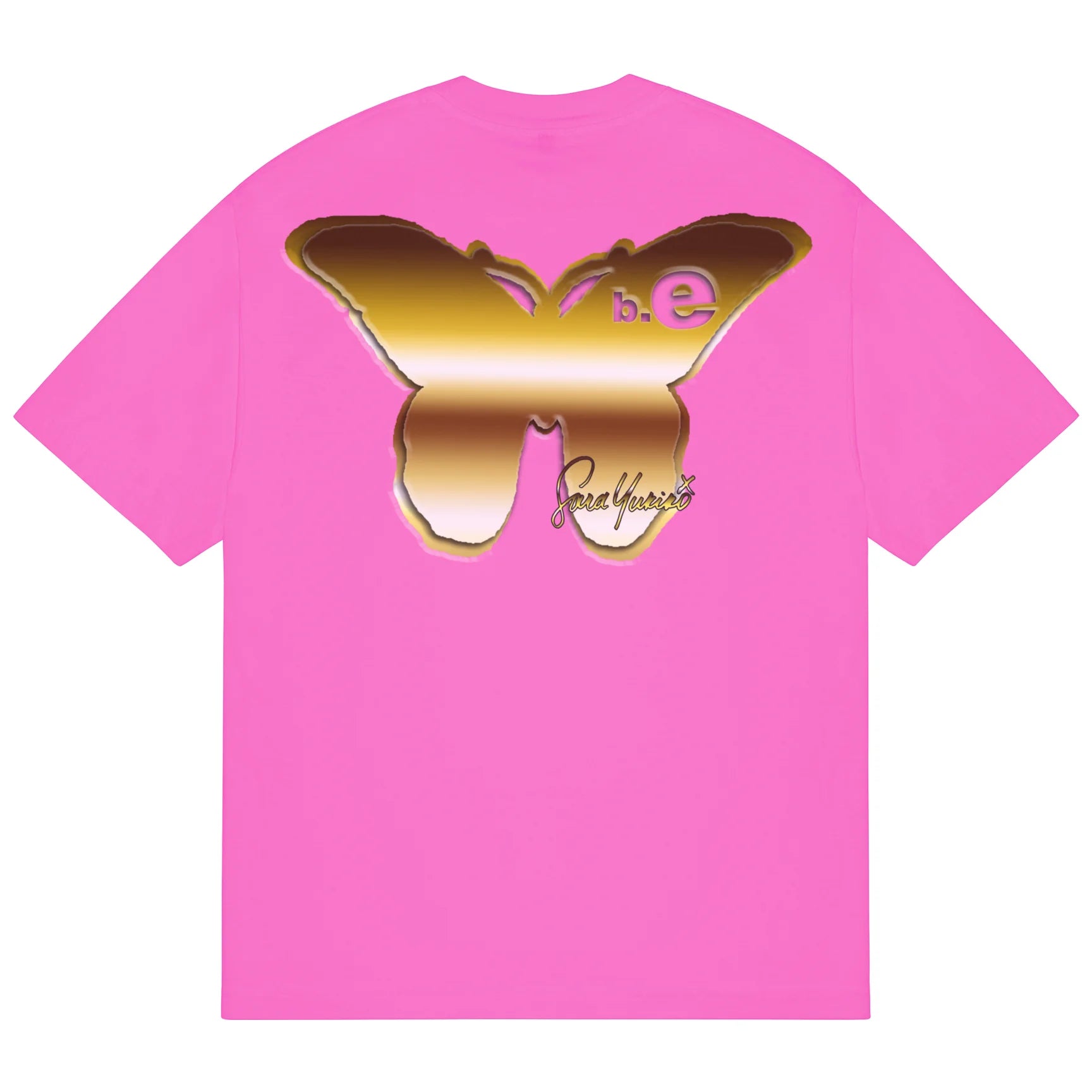 b.Eautiful x Sara Yukiko b.e Girl T-Shirt (Neon Pink)