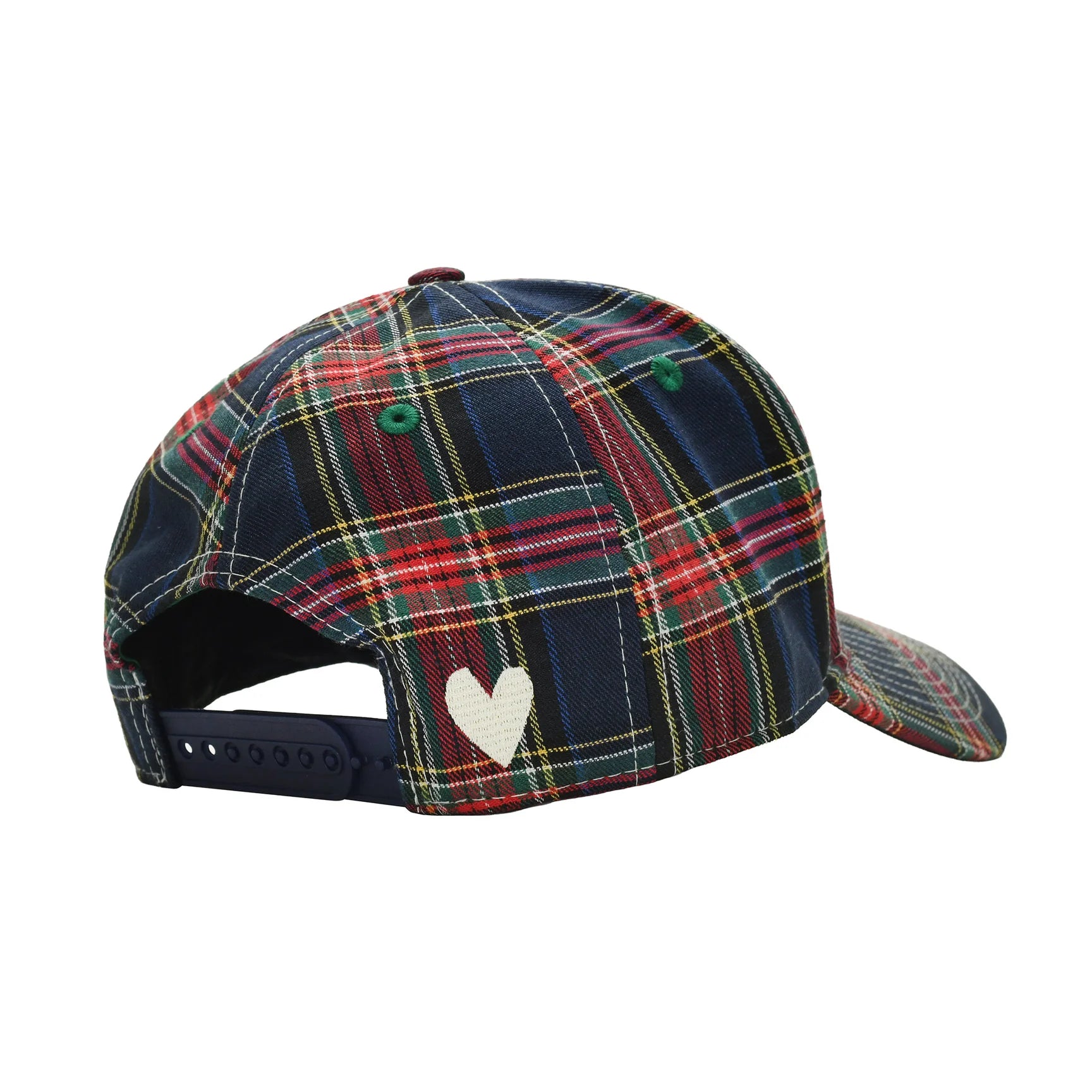 b.E Hat (Blue Plaid / White)