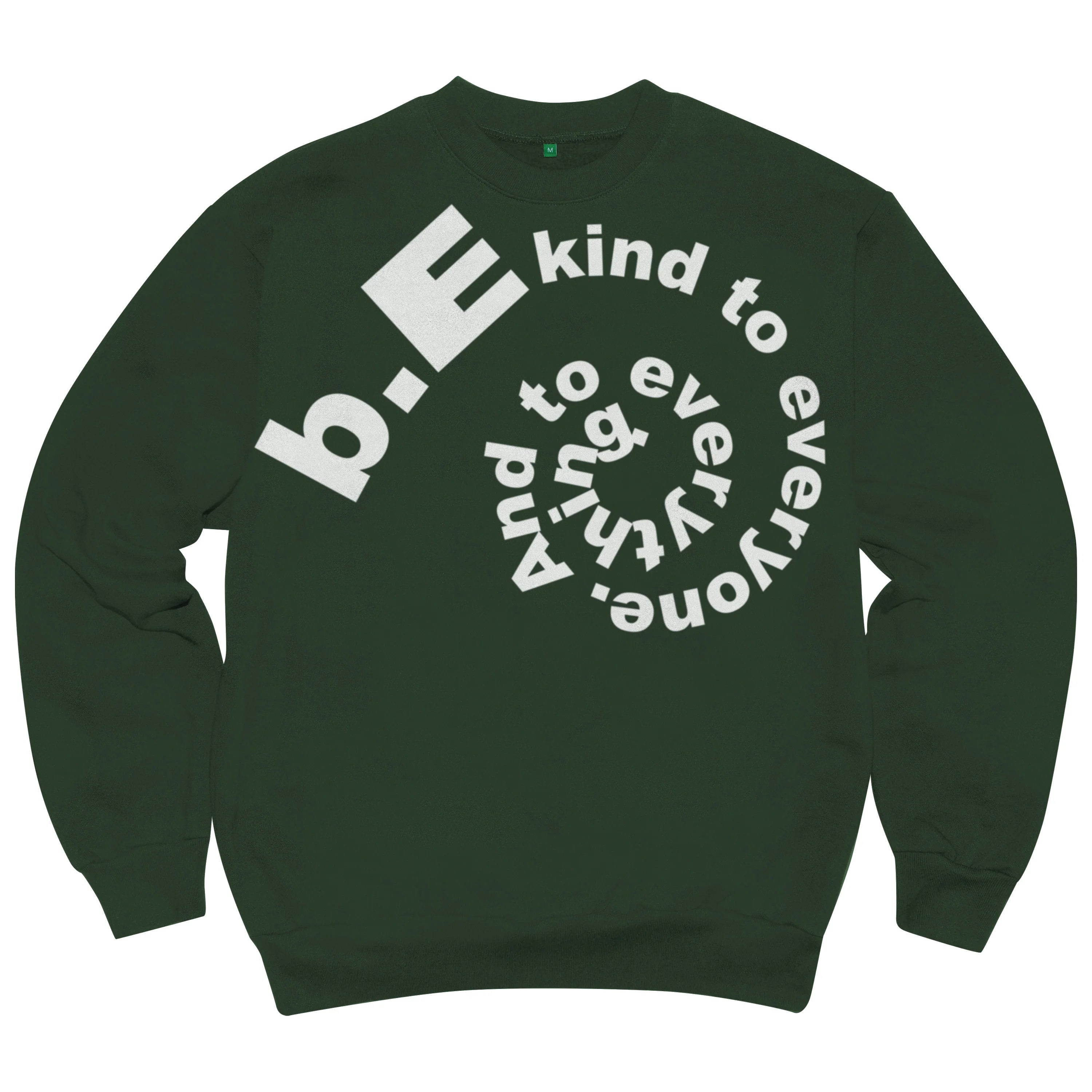 b.E Kind Swirl Crewneck Sweatshirt (Green)