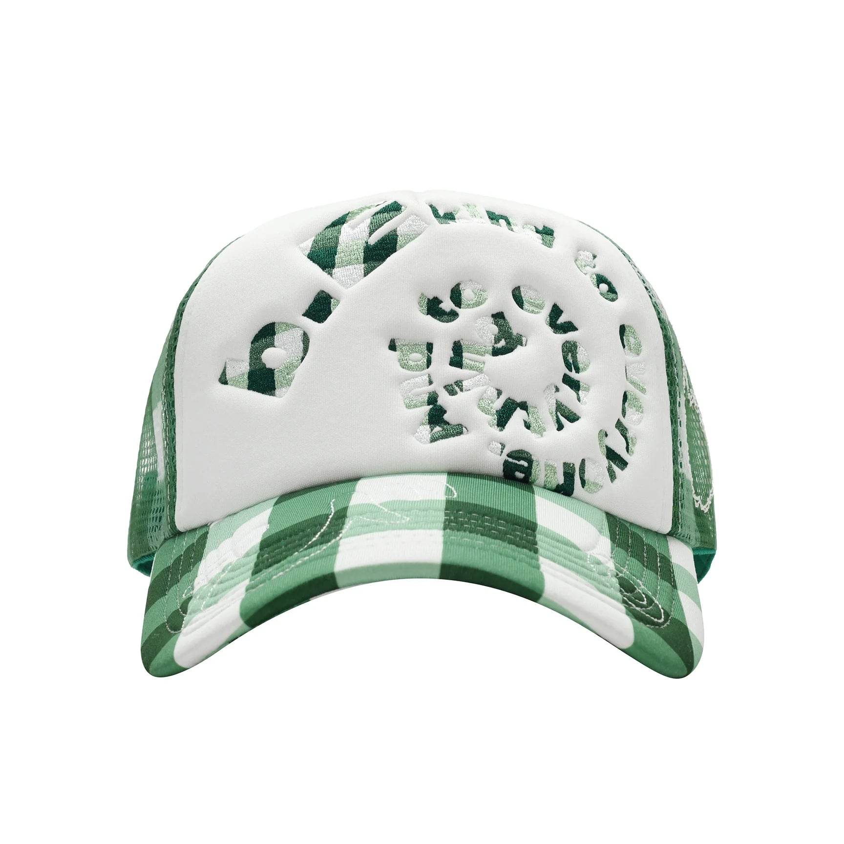 b.i Foam Trucker Hat (Green Checker)