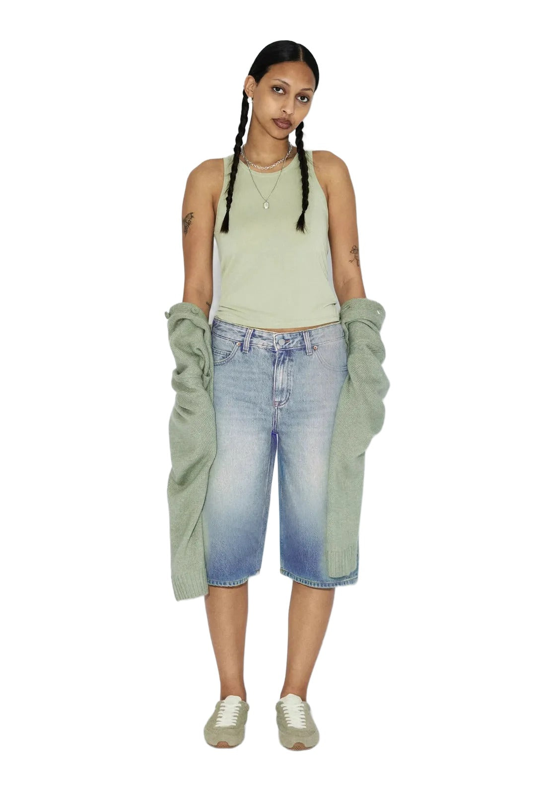 Bree Shorts | Stream Sky Aged