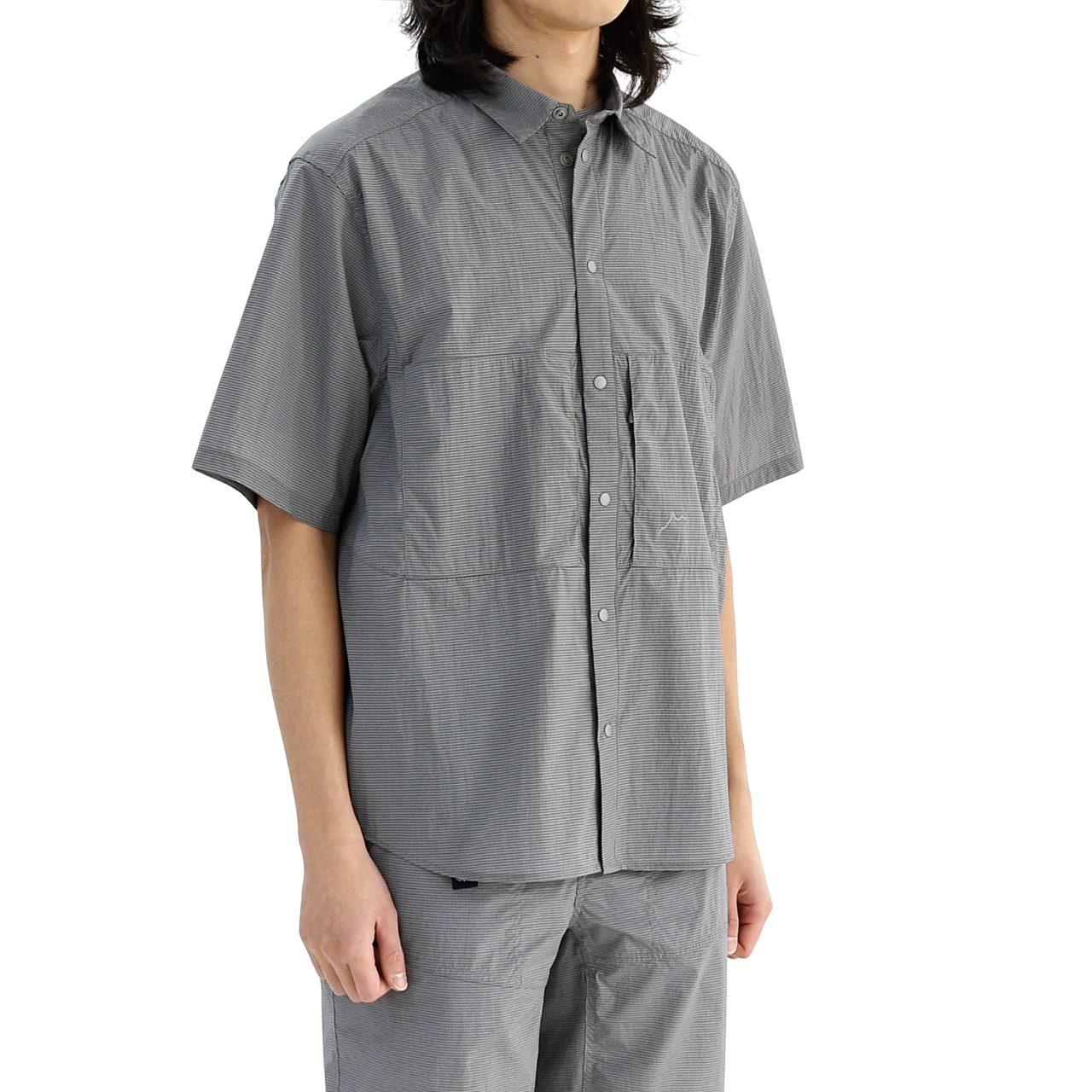 Chk 2pocket Short Sleeve Shirts | Dark Grey