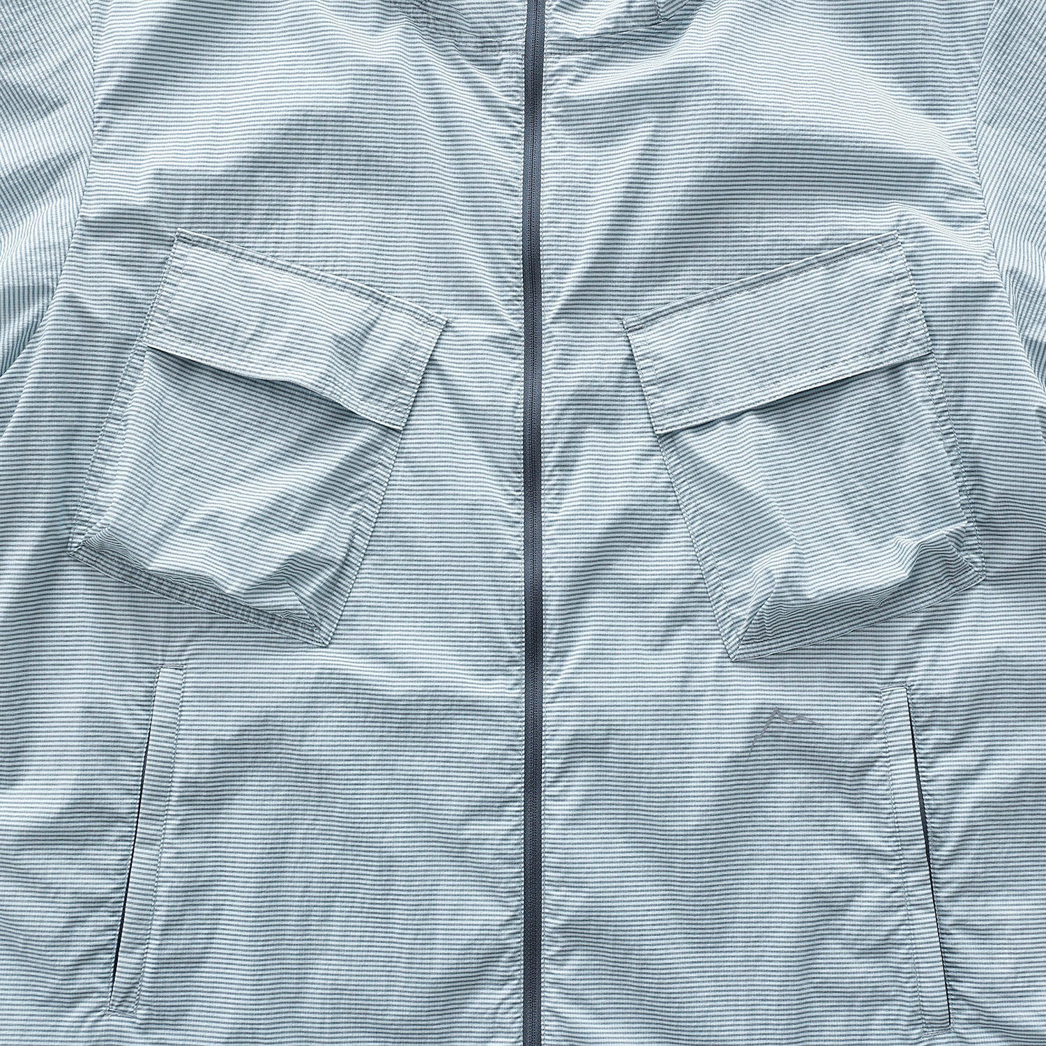 Flap Pocket Chk Jacket | Light Grey