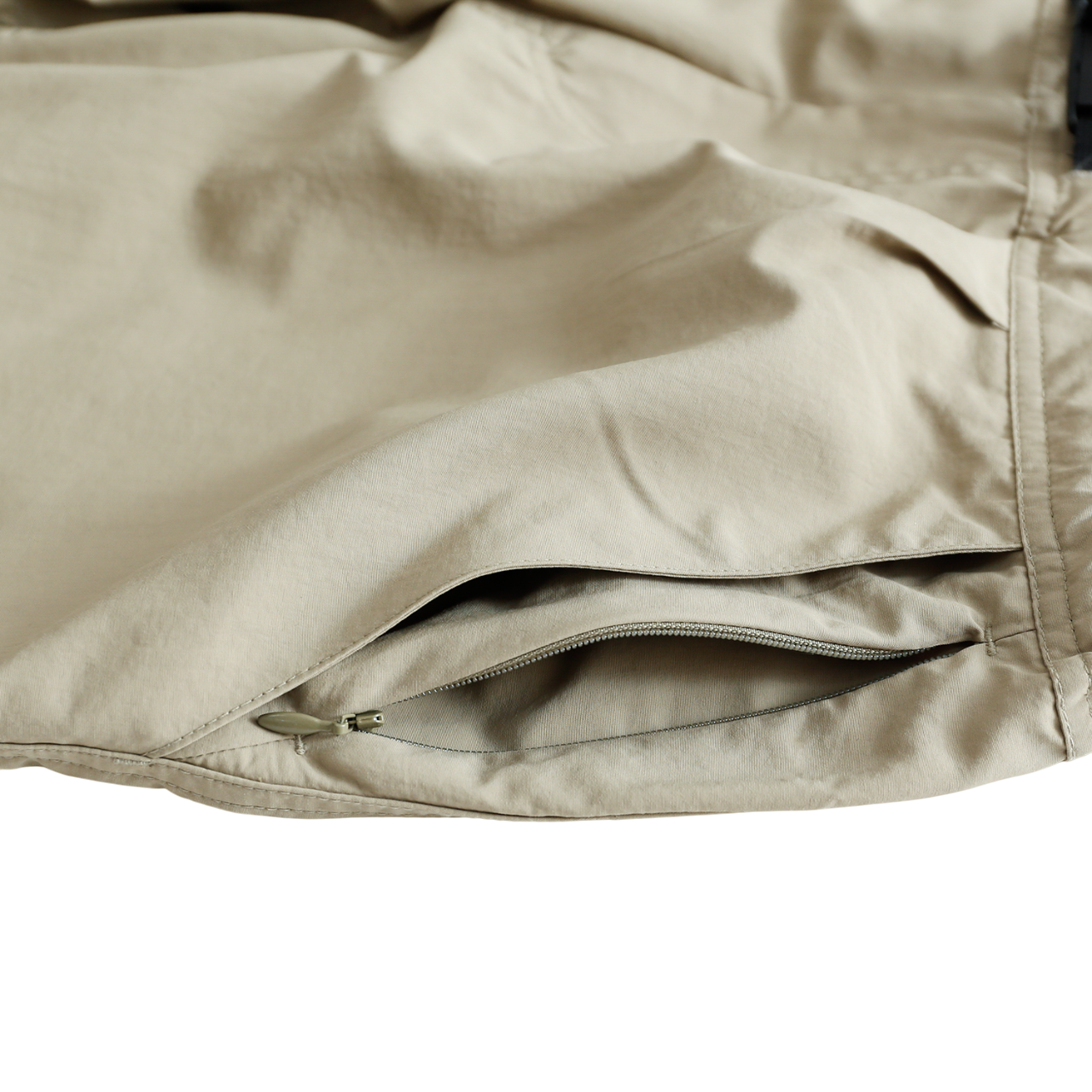 Multi Pocket Pants Wide | Beige