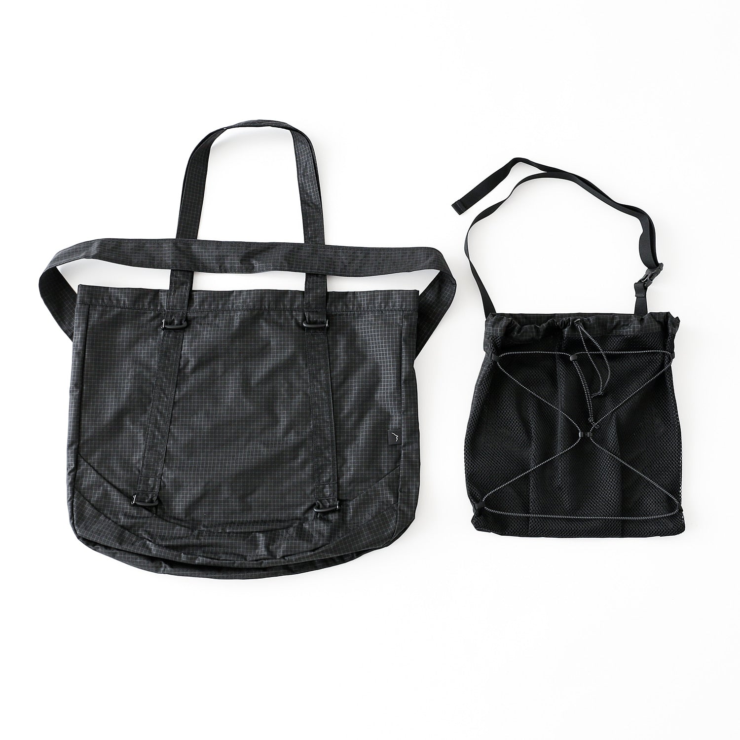 Trail Tote | Grid Black