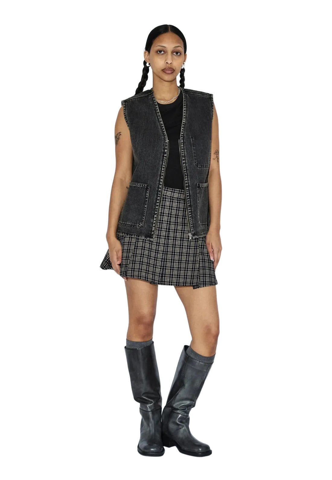 Enver Worker Vest | Aged Black