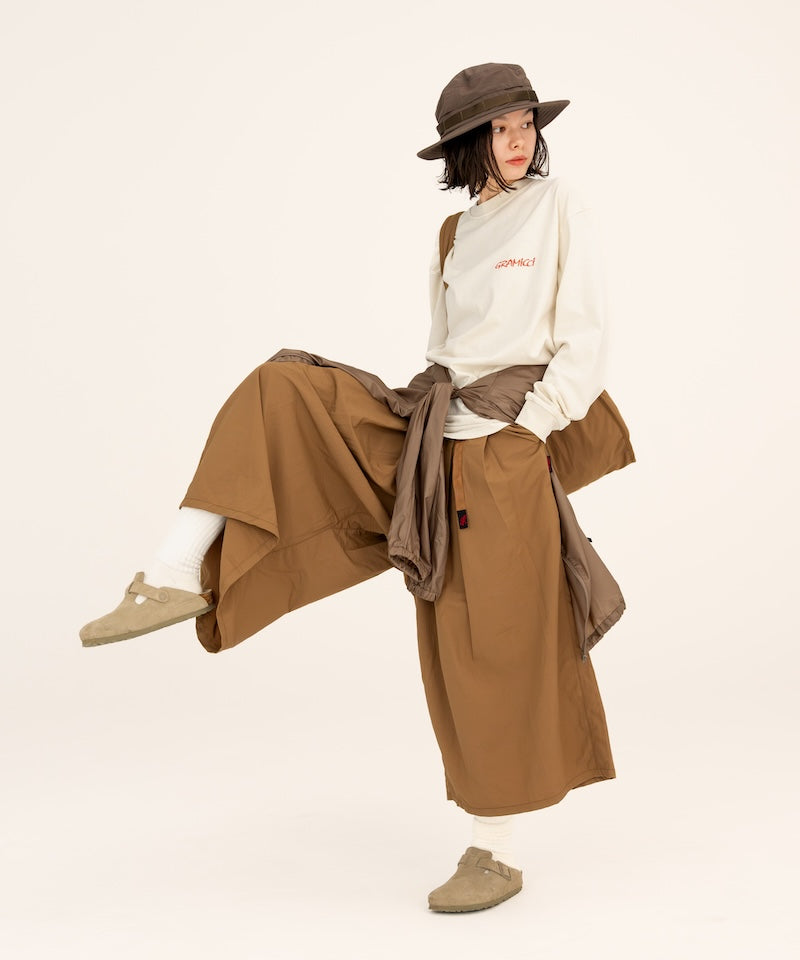 Nylon Flare Pant | Coyote