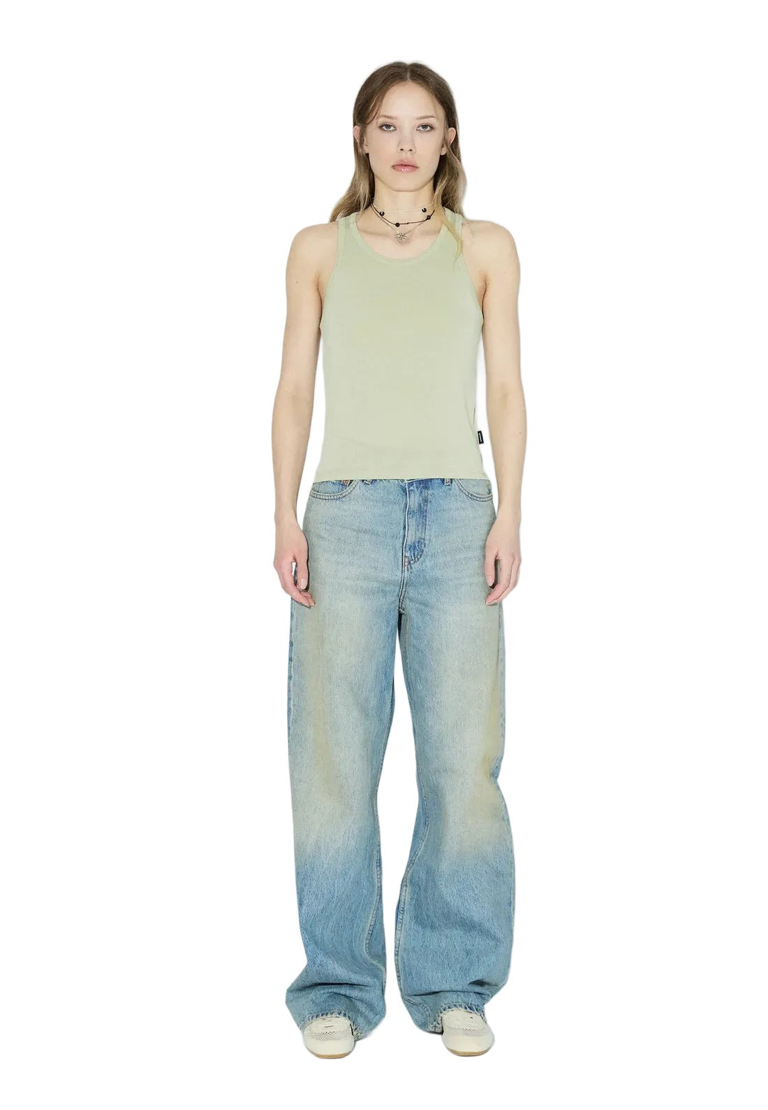 Mella Top | Lt Green Mono