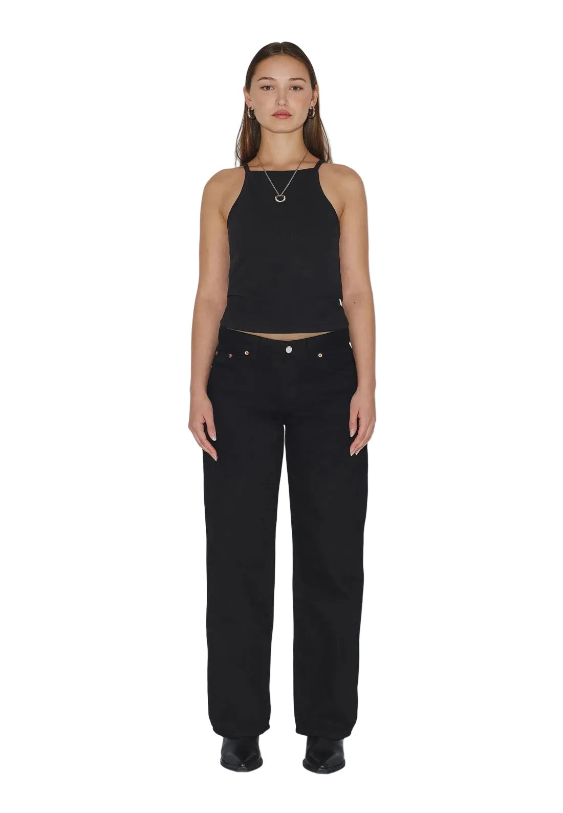 Nika Mid Straight | Black