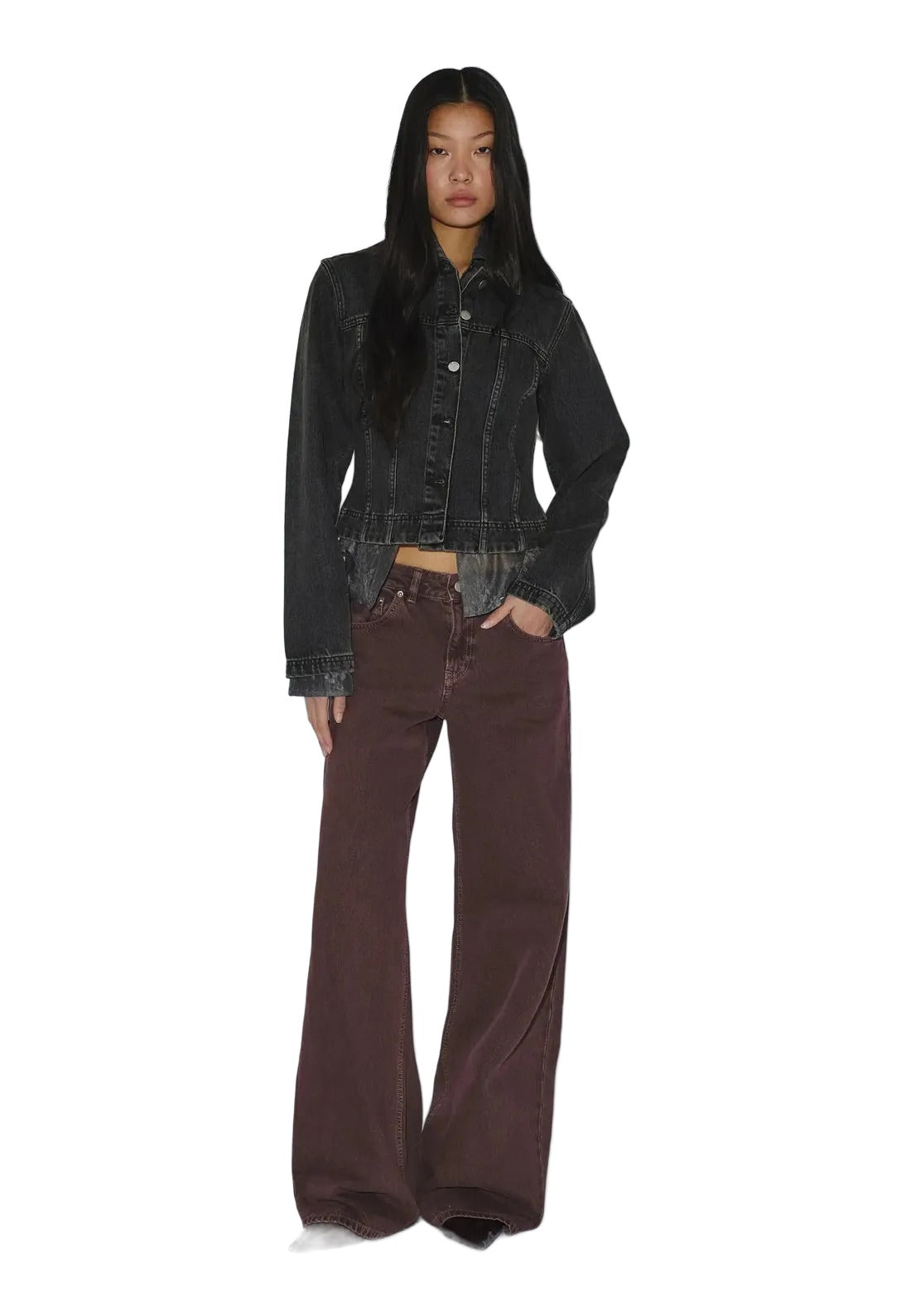 Rhue Low Wide | Washed Aubergine