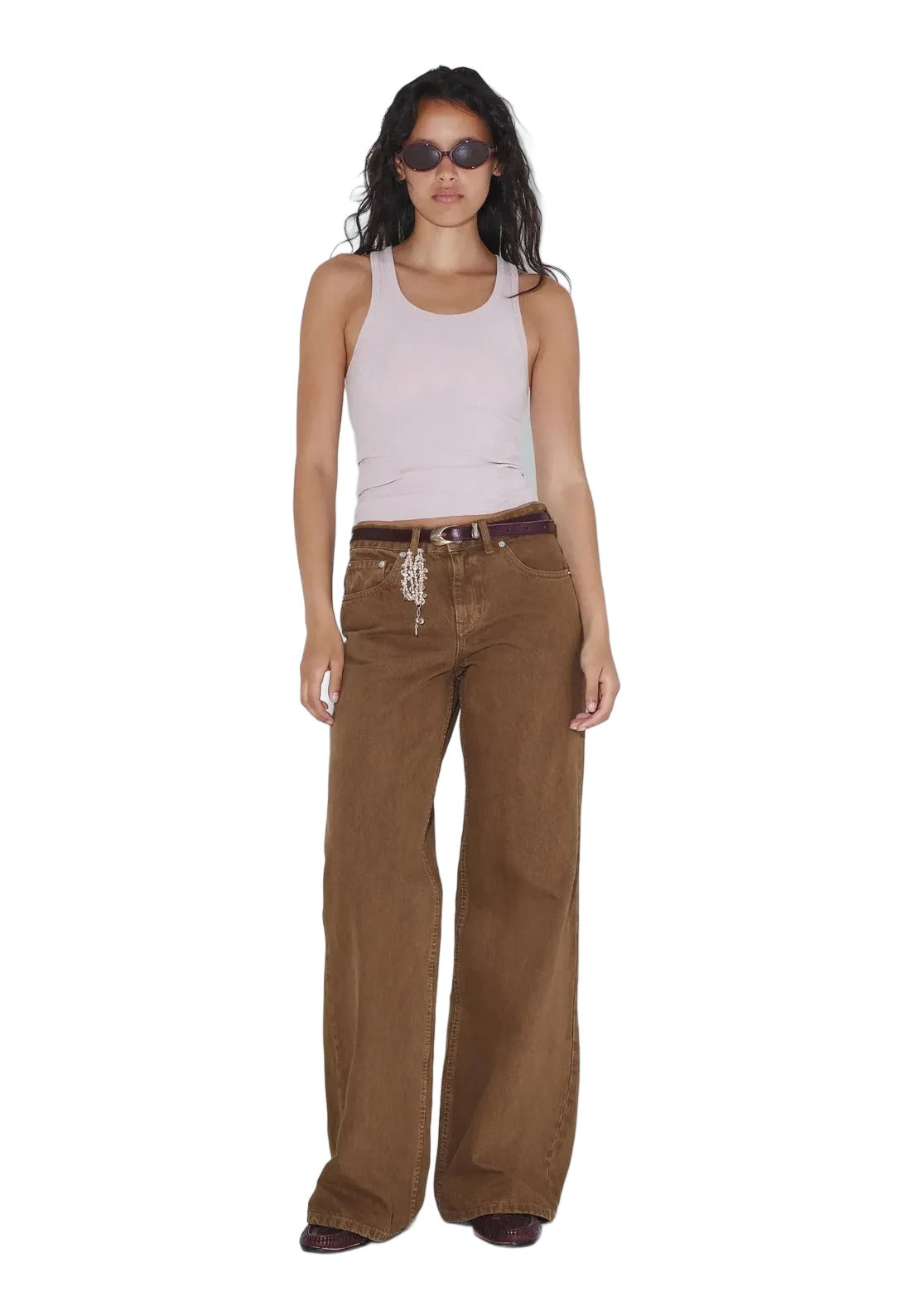 Rhue Low Wide | Washed Teak