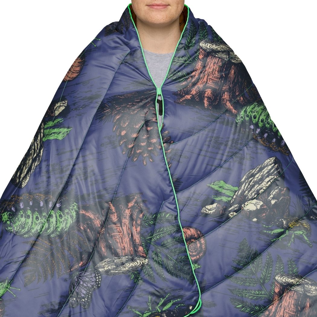 Rumpl Original Puffy Blanket - Forest Floor Original Puffy Blanket - Forest Floor | Rumpl Blankets For Everywhere Printed Original