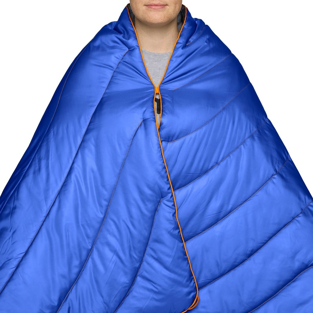 Rumpl Original Puffy Blanket - Burning Blue Original Puffy Blanket - Burning Blue | Rumpl Blankets For Everywhere Solid Original