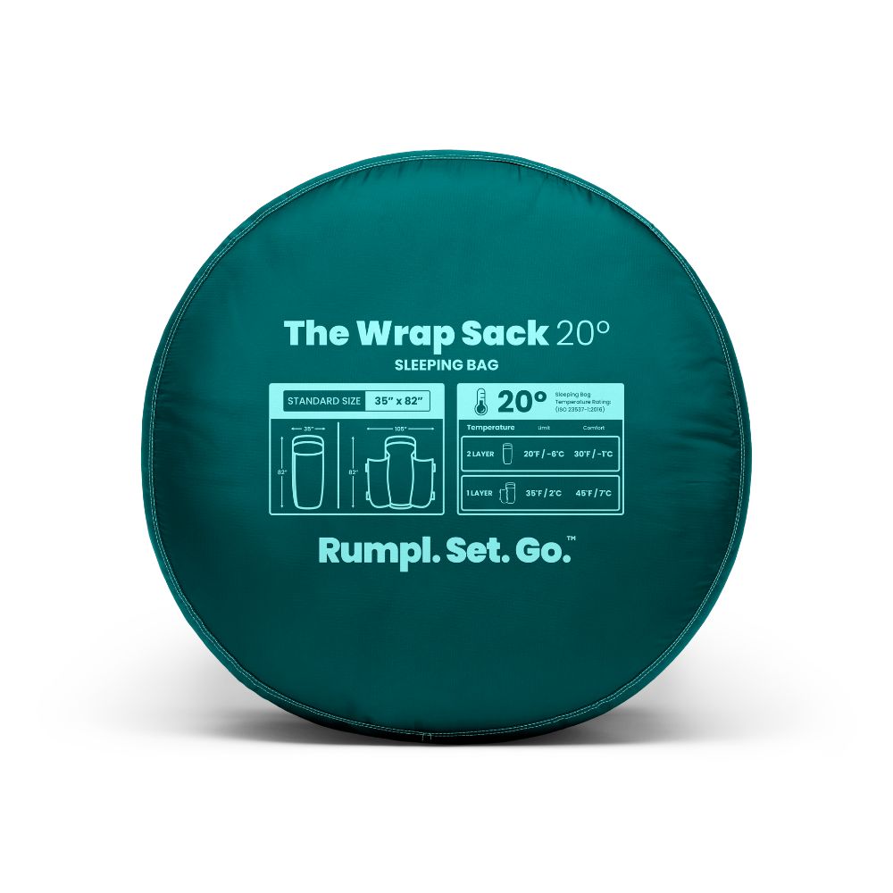 Rumpl Wrap Sack 20° Sleeping Bag - Cascade Fade The Wrap Sack 20° Sleeping Bag - Cascade Fade | Rumpl Wrap Sack