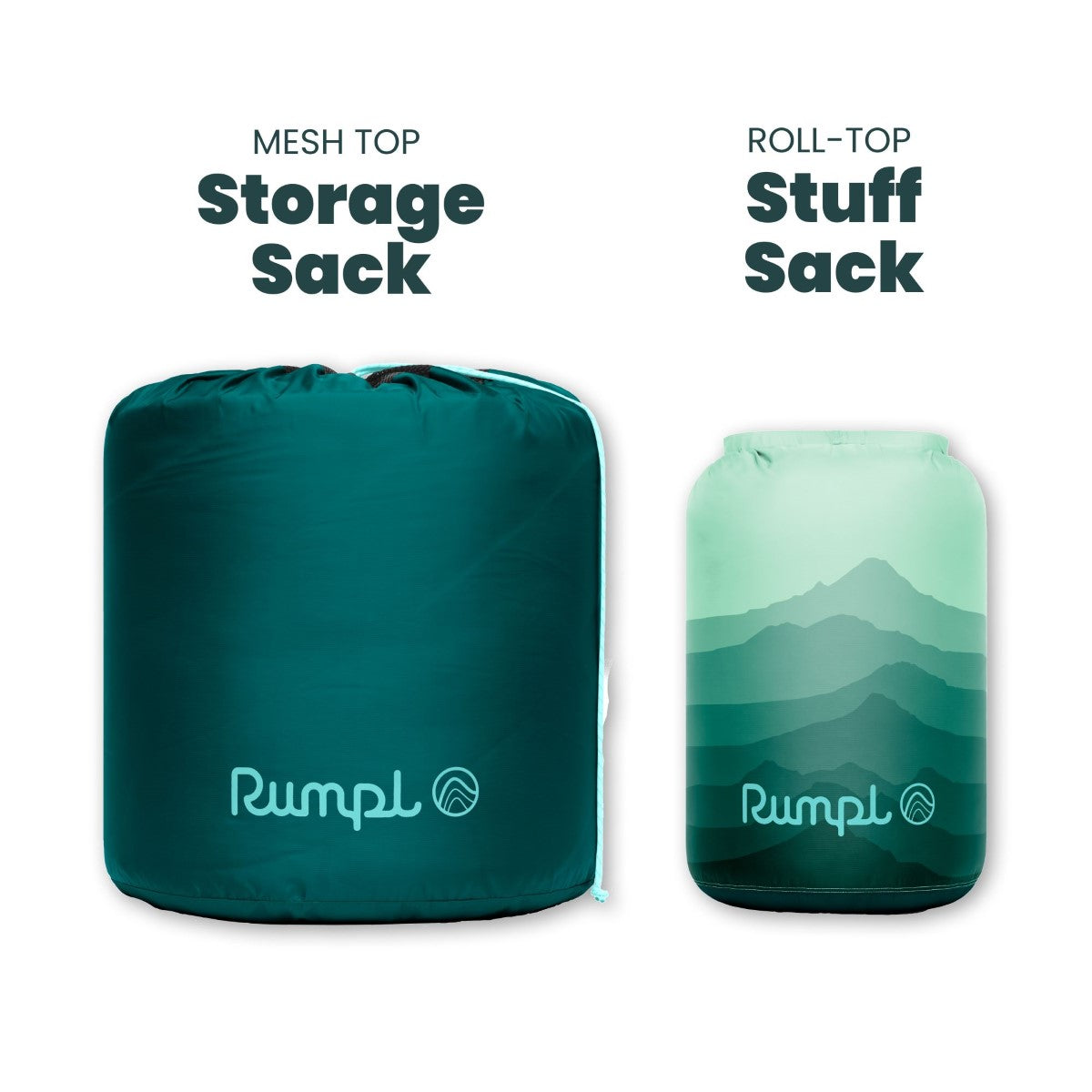 Rumpl Wrap Sack 20° Sleeping Bag - Cascade Fade The Wrap Sack 20° Sleeping Bag - Cascade Fade | Rumpl Wrap Sack