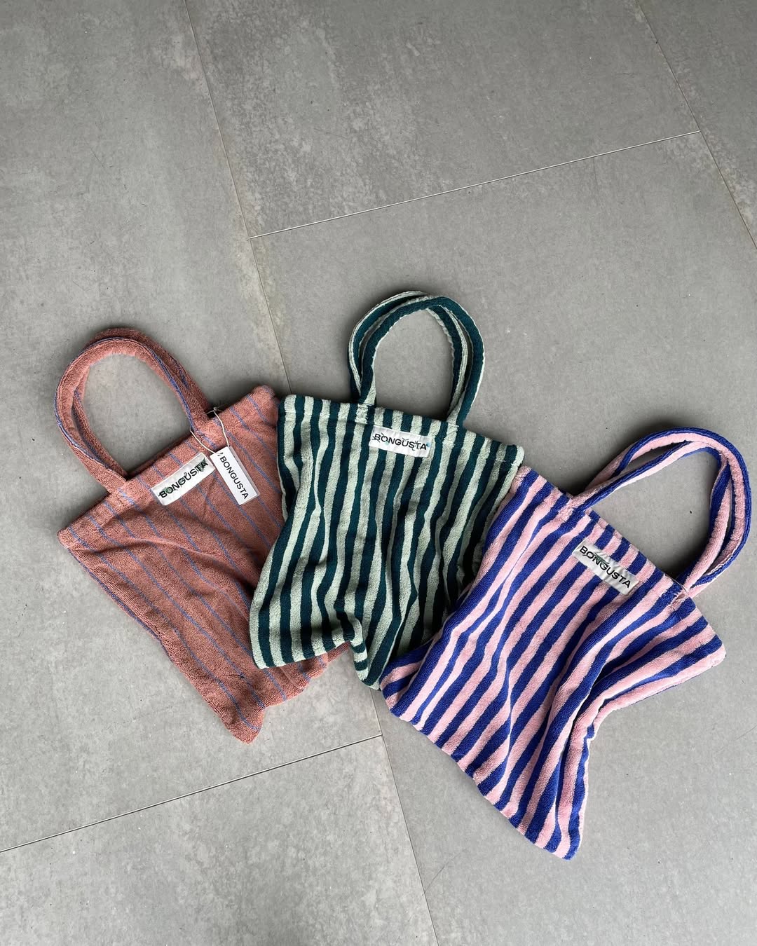 Naram Totebag, sea foam & deep teal