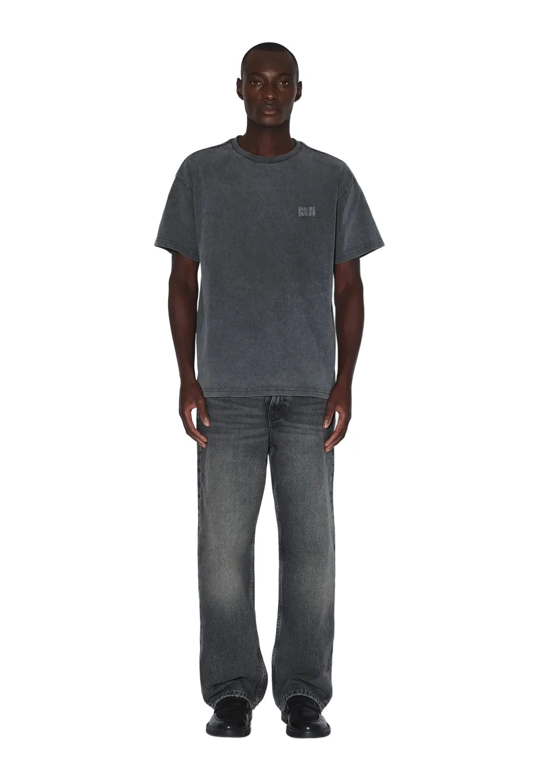 Trooper Tee | Grey Black Overdye