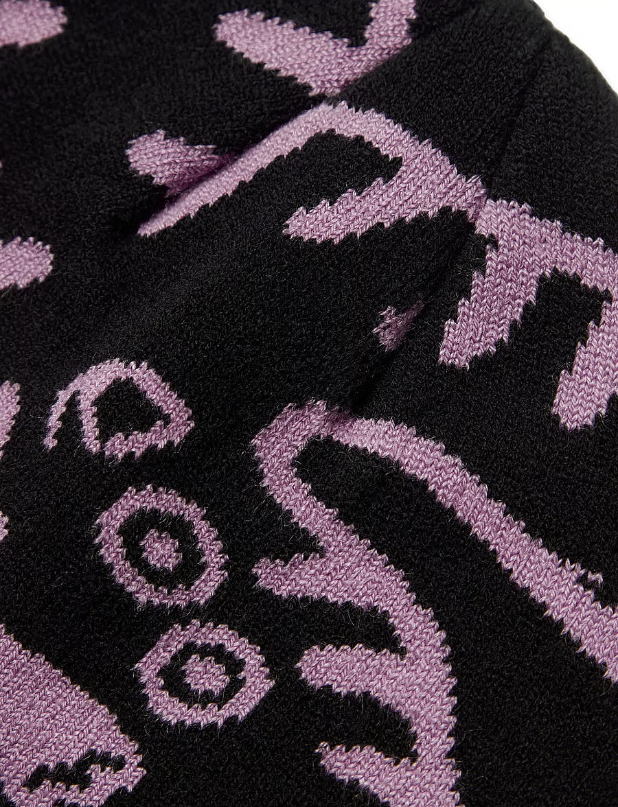 Yan Jq Art Beanie | Black-violet