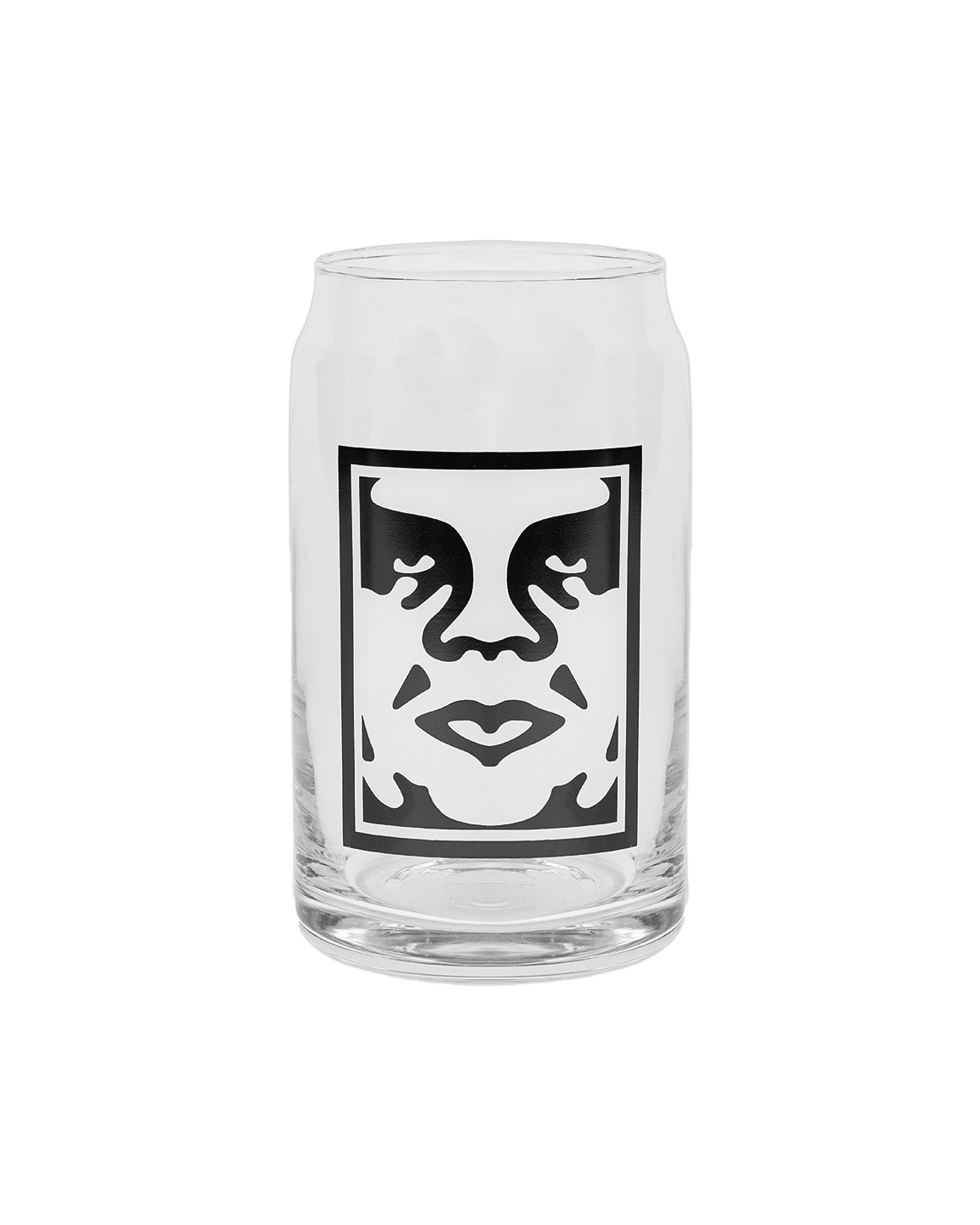 obey icon drinking glass clear