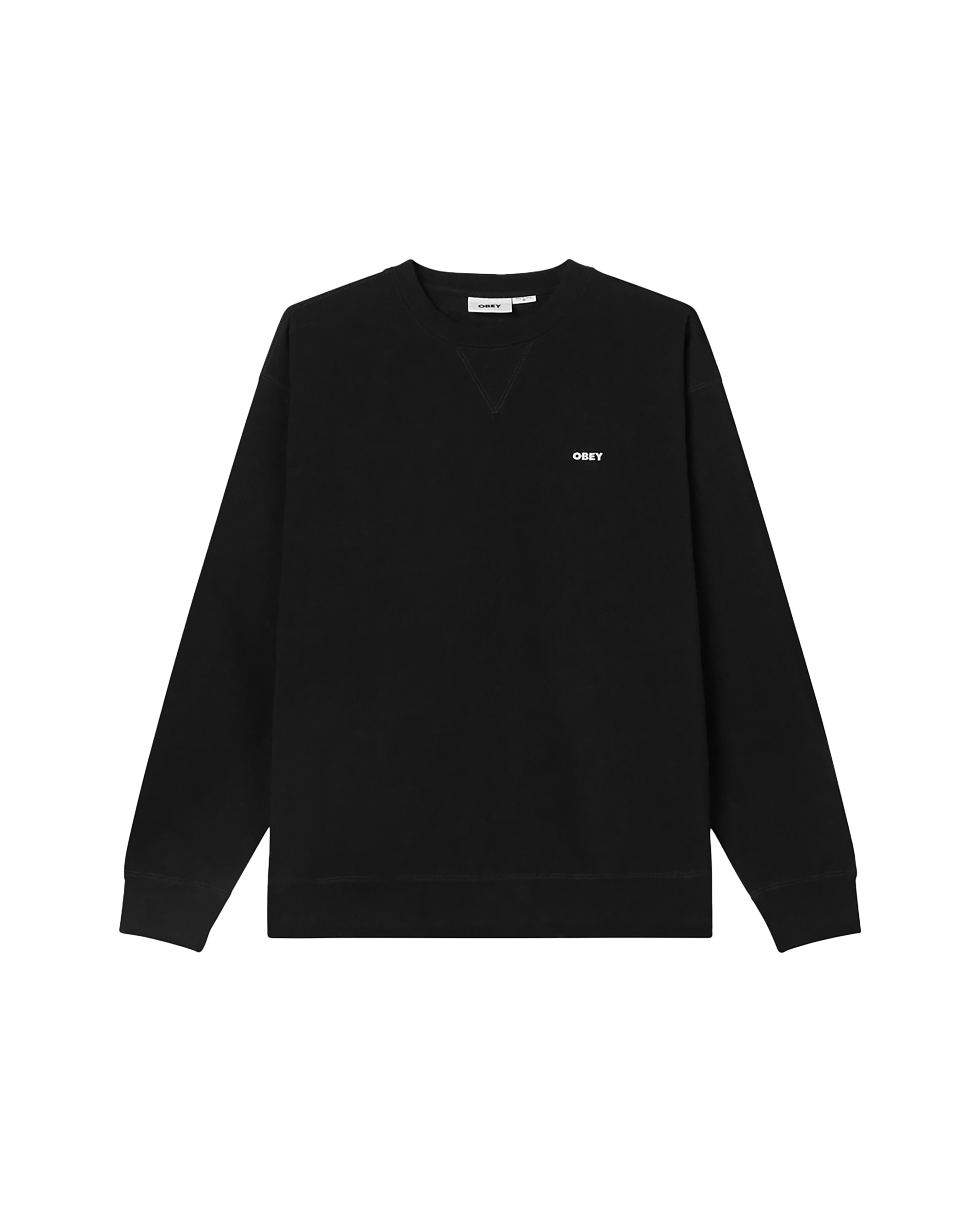 obey est works bold crewneck black