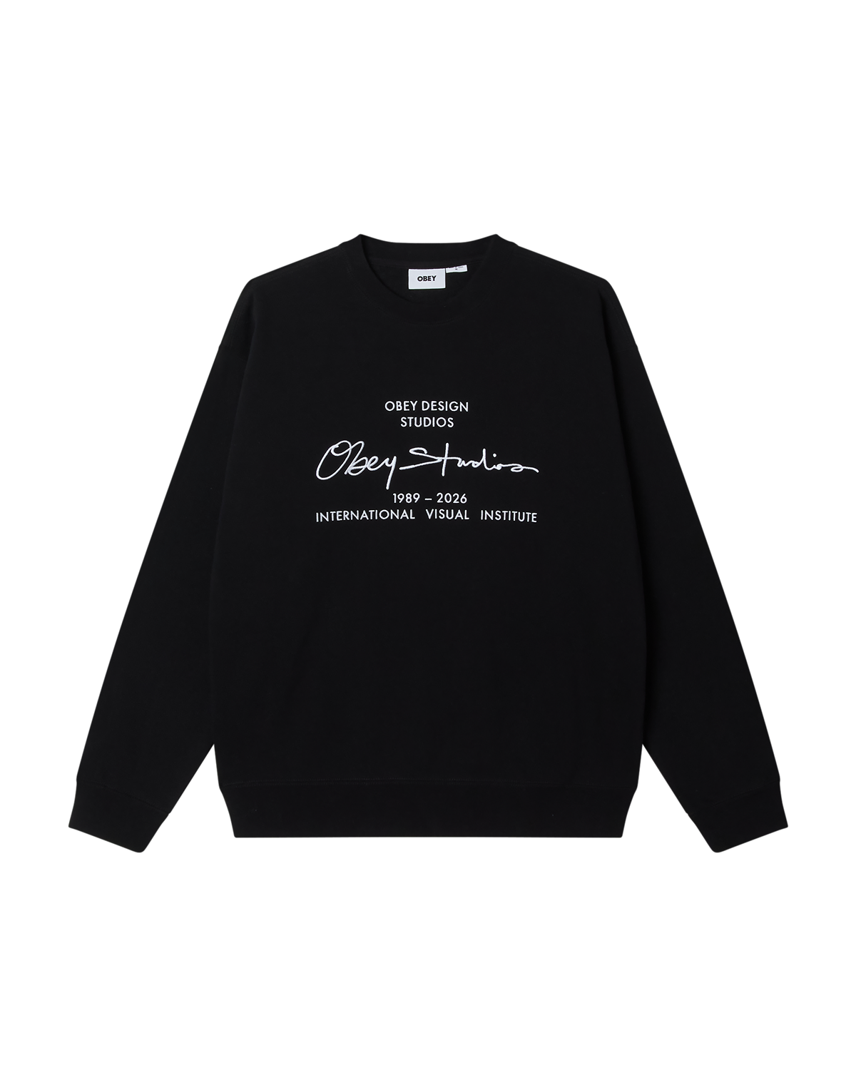 Obey Signature Crewneck | Black