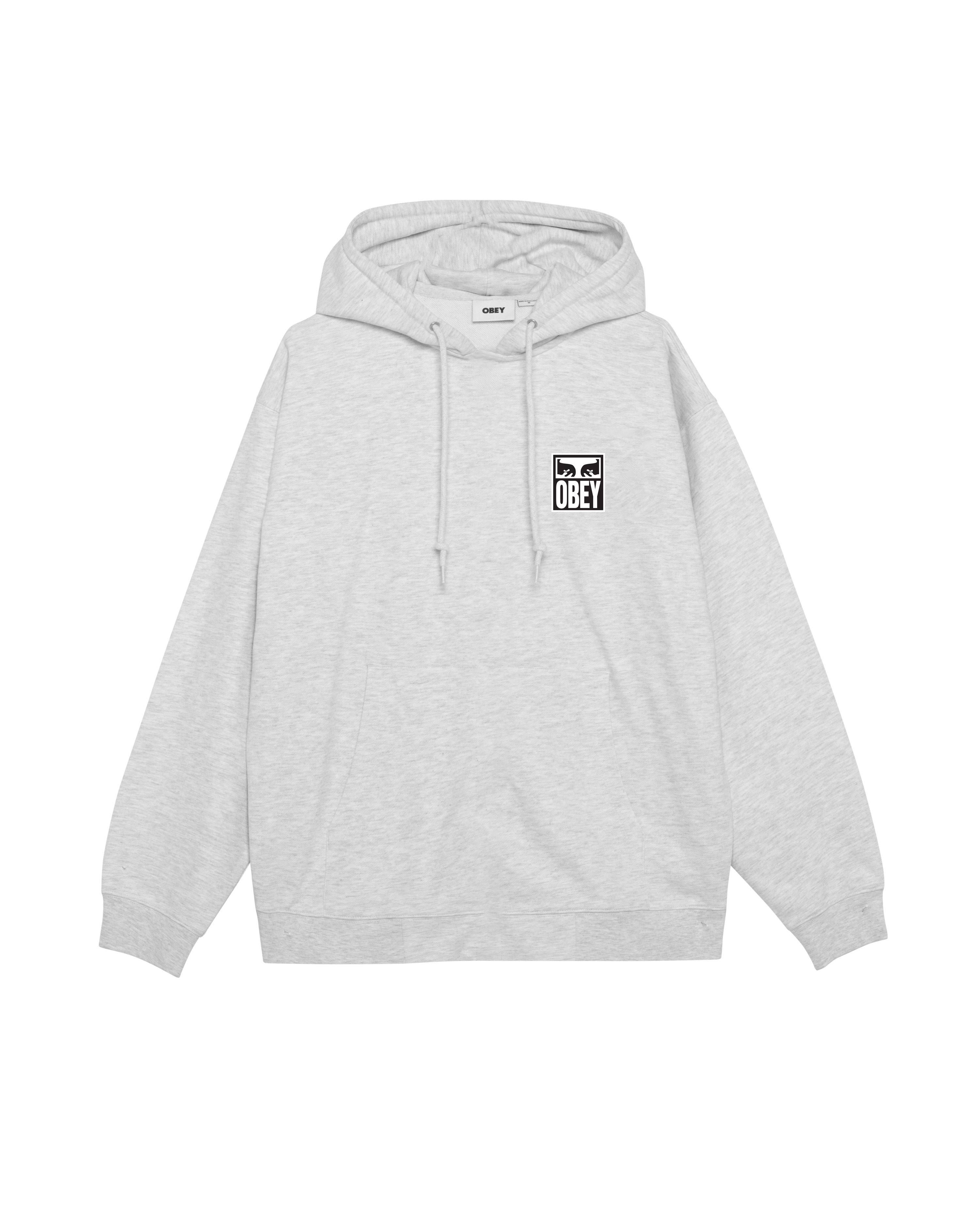 Eyes Icon Hood | Heather Grey