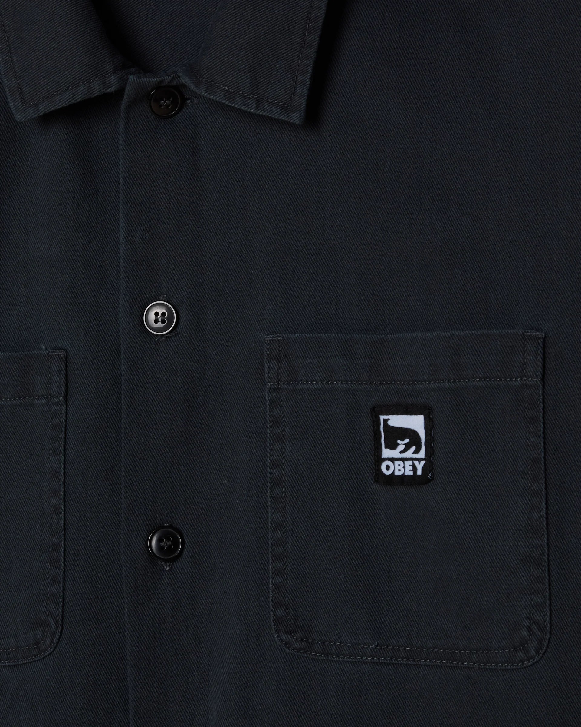 Harvey Shirt Jacket | Black Faded Wash