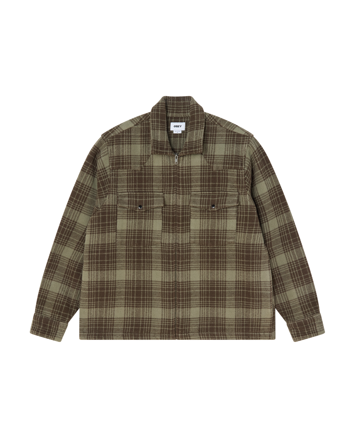 Willie Zip Shirt Jacket | Turkish Coffee Multi