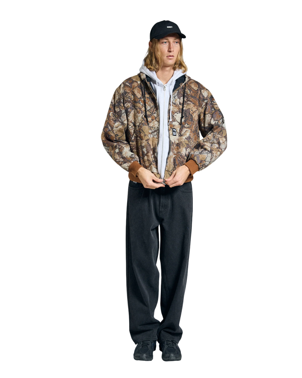 Glen Zip Up Jacket | Fence Camo Multi