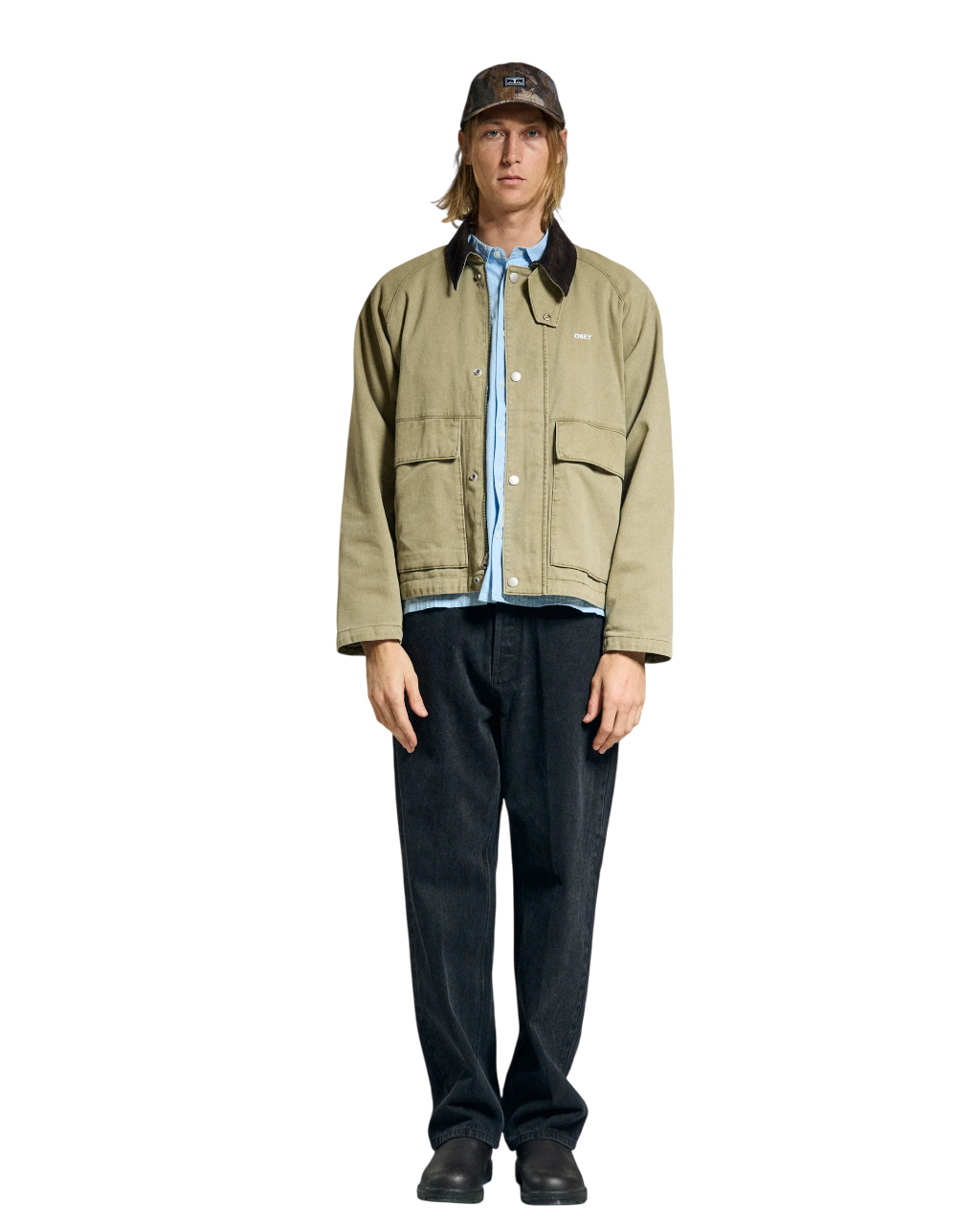 Caden Work Jacket | Mermaid Faded Wash