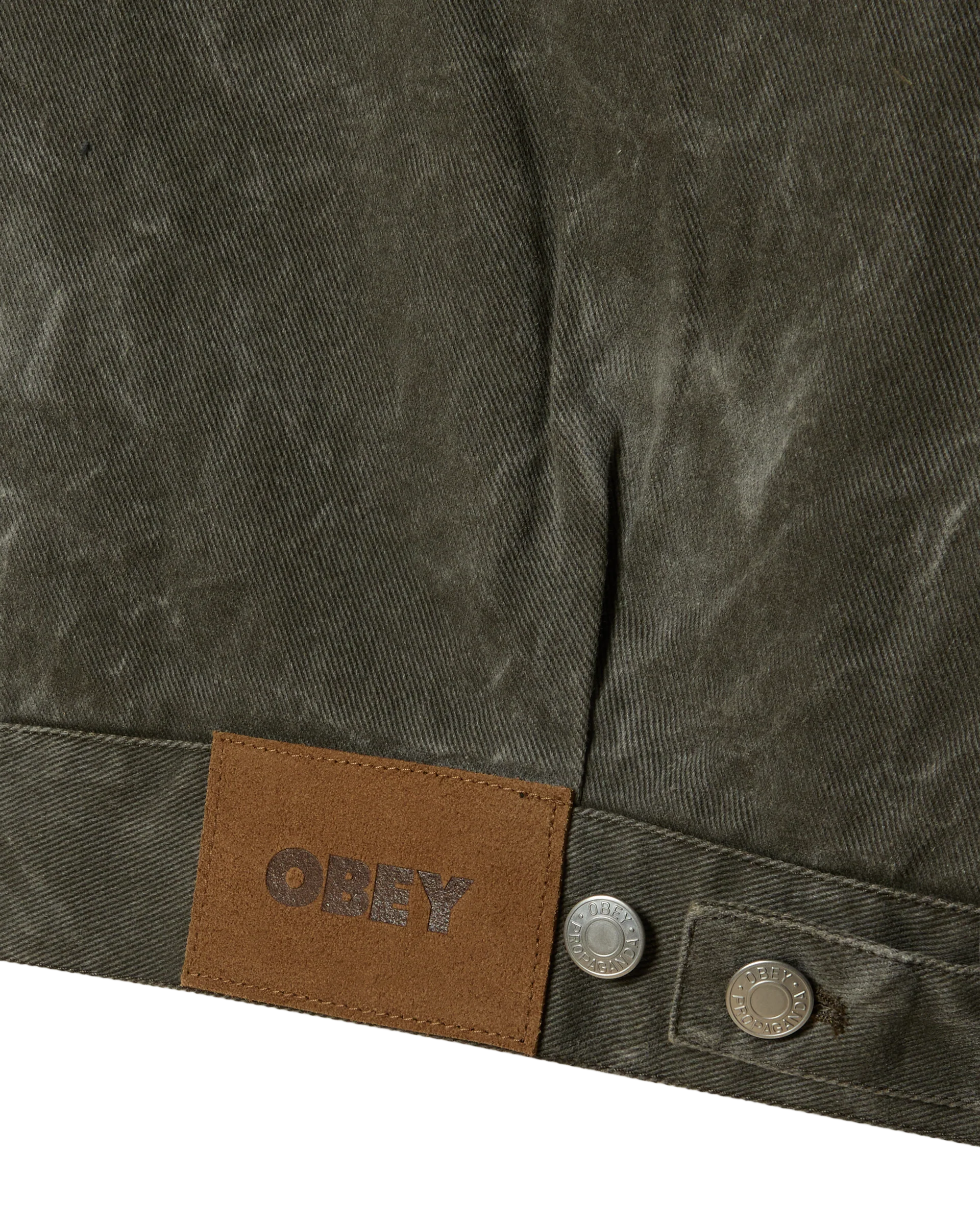 Workman Zip Jacket | Black Olive Wrinkle Wash