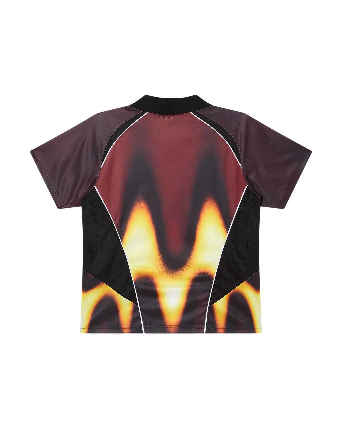 Blurred Soccer Jersey | Burnt Red Multi