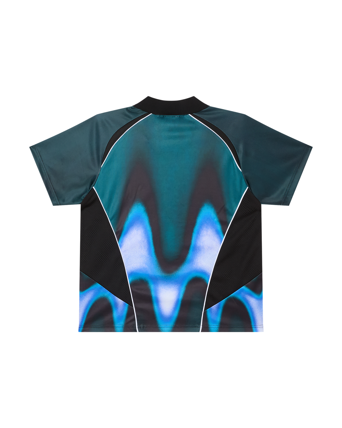Blurred Soccer Jersey | Dark Teal Multi