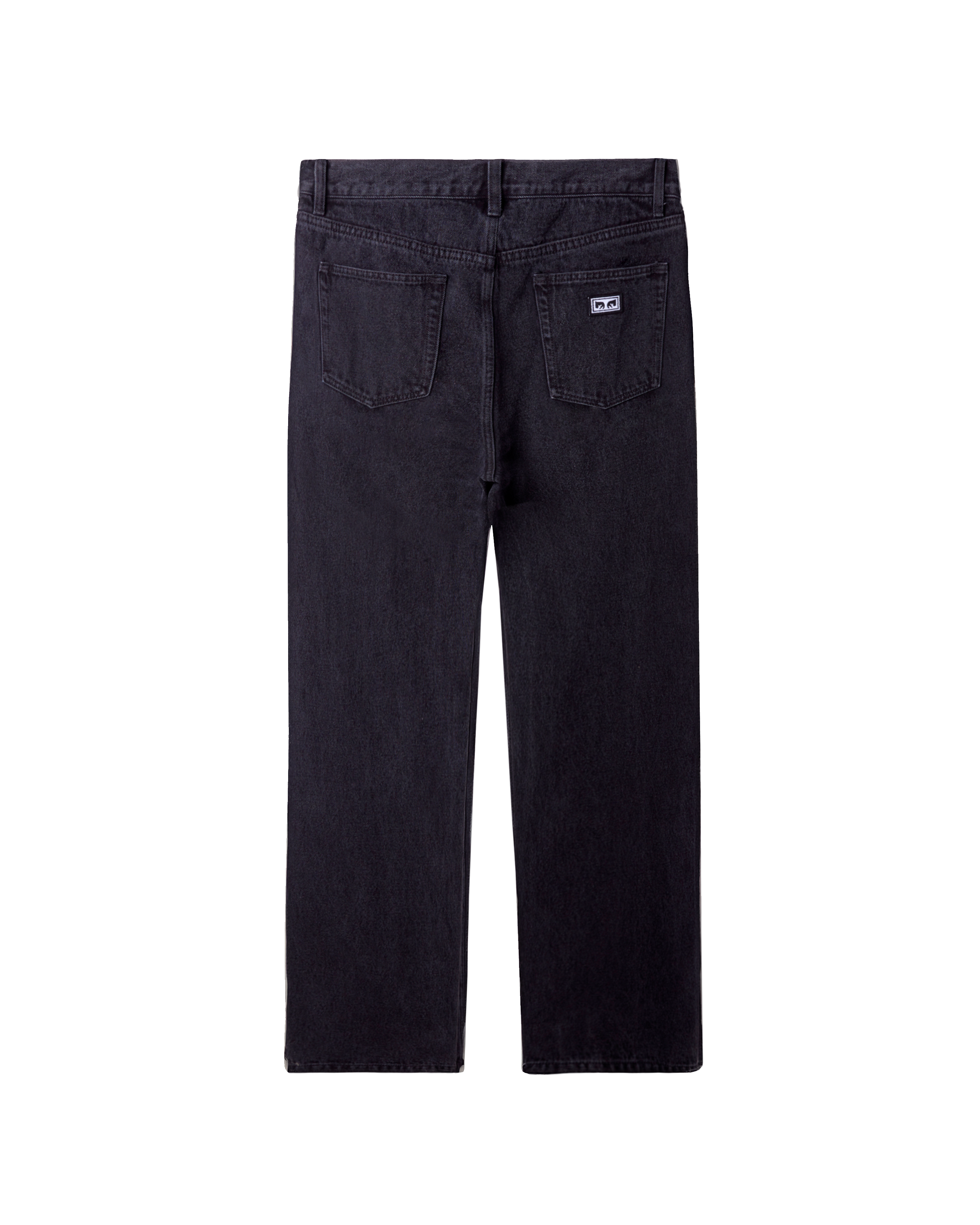 obey hardwork denim faded black