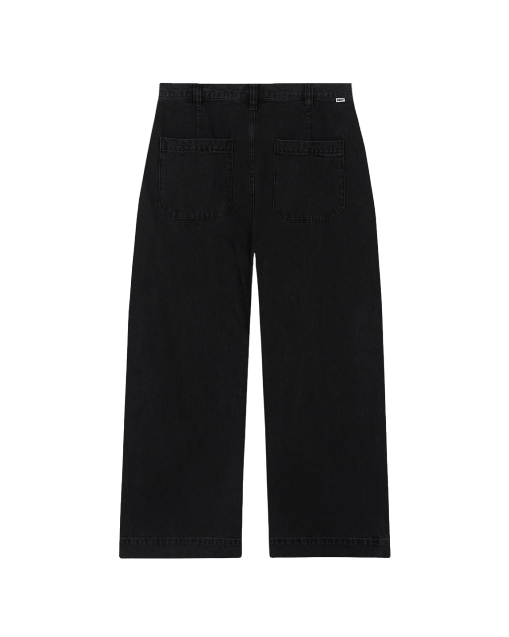 Oliver Denim Pleated Pant | Faded Black