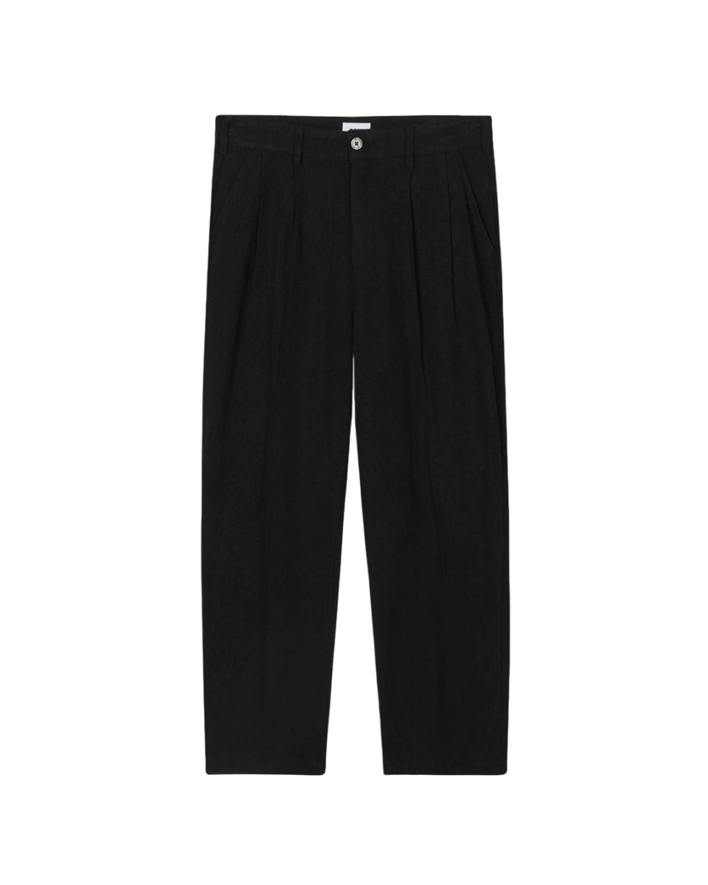 Fubar Linen Pleated Pant | Digital Black