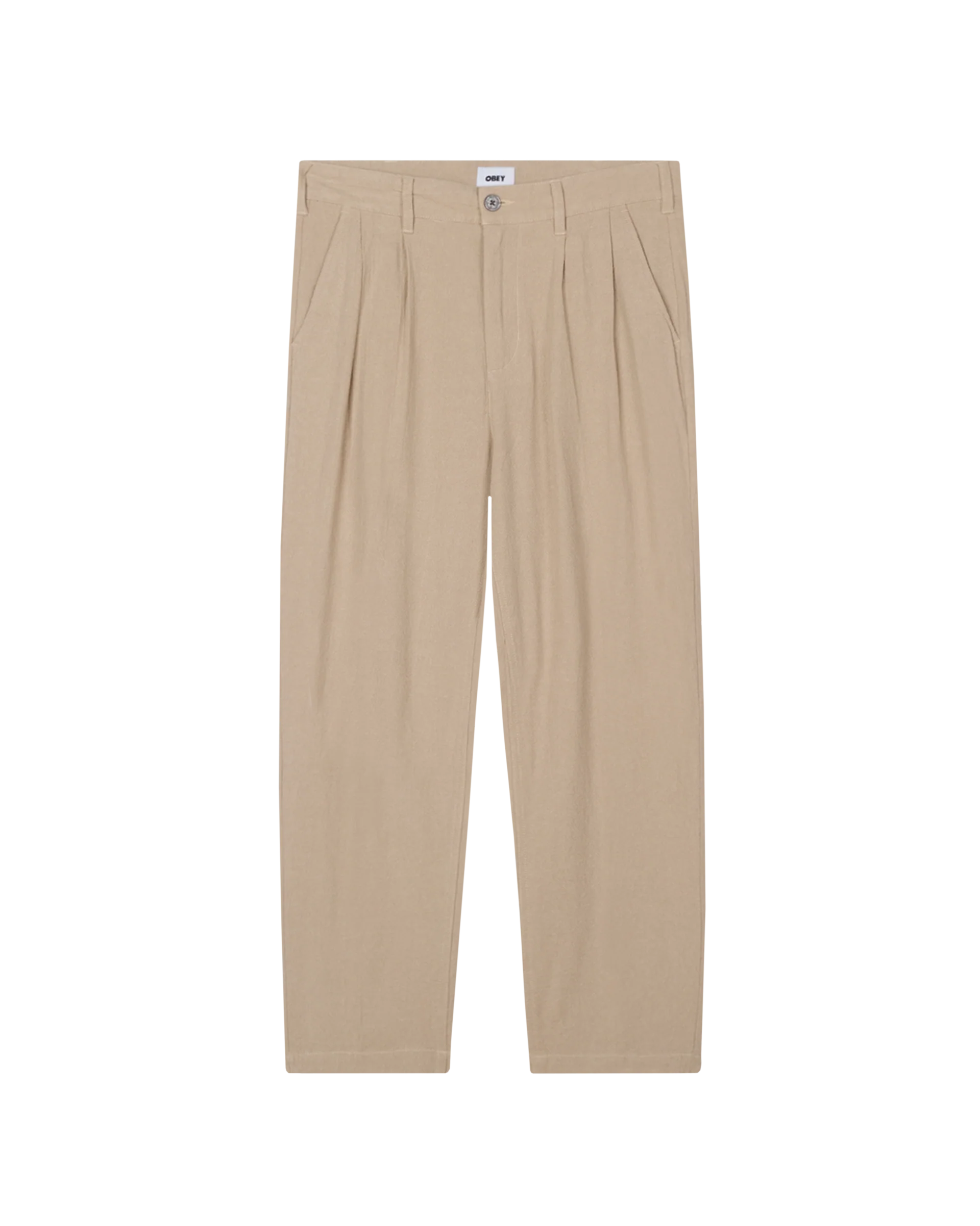 Fubar Linen Pleated Pant | Oatmeal