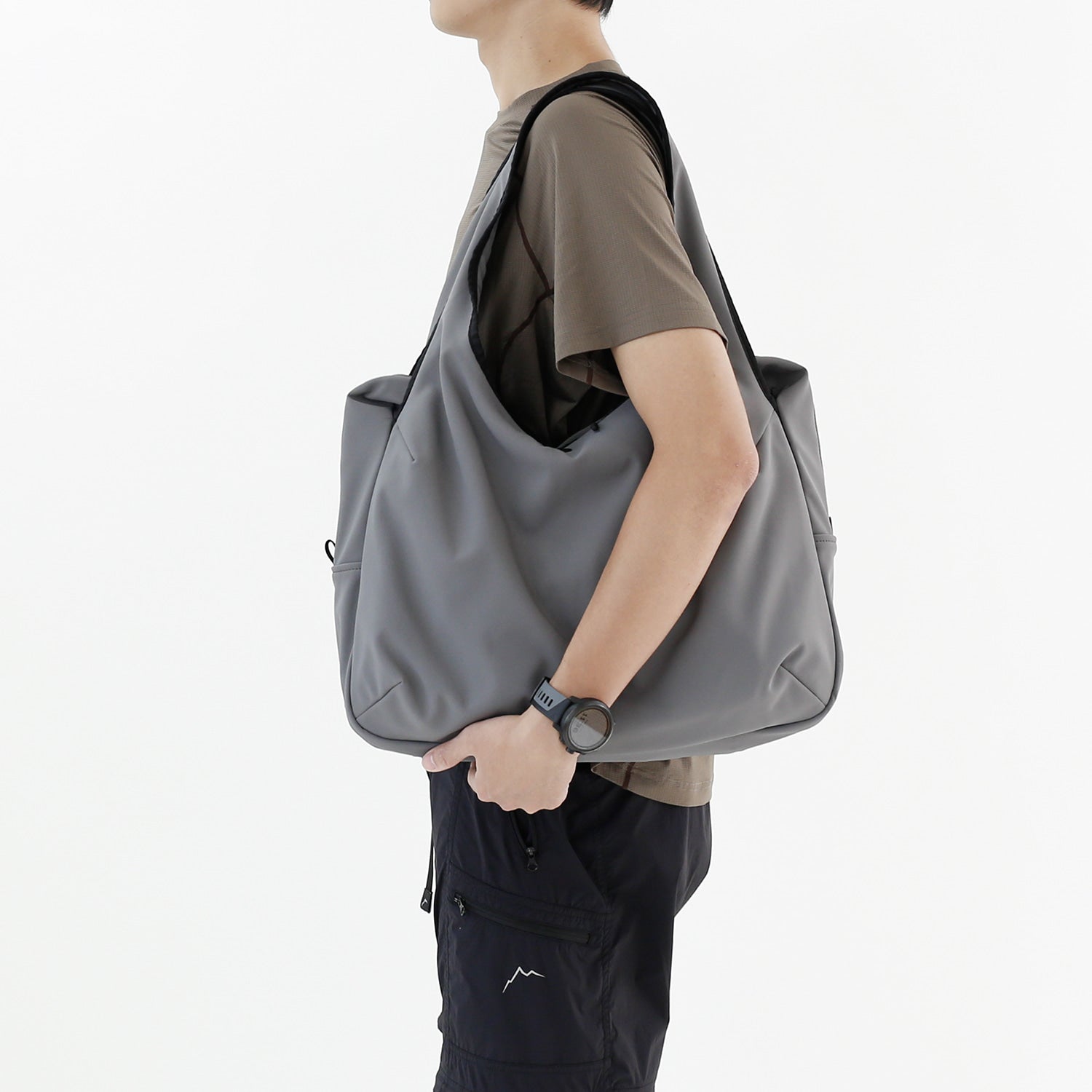 Shell Tote Double Layer | Grey