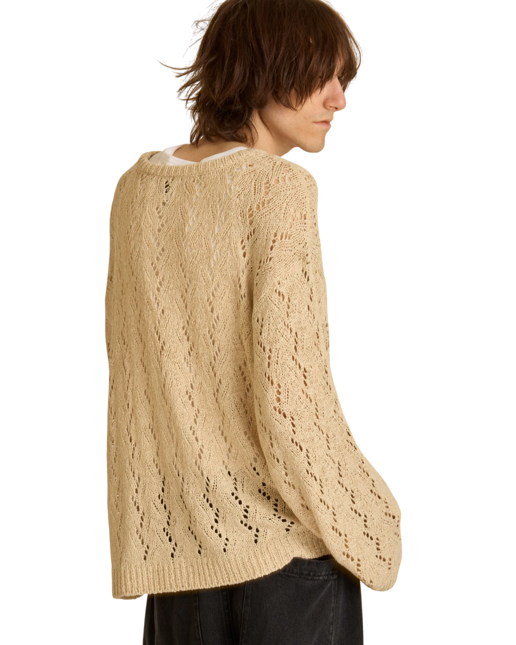 Shimoda Tape Yarn Sweater | Natural