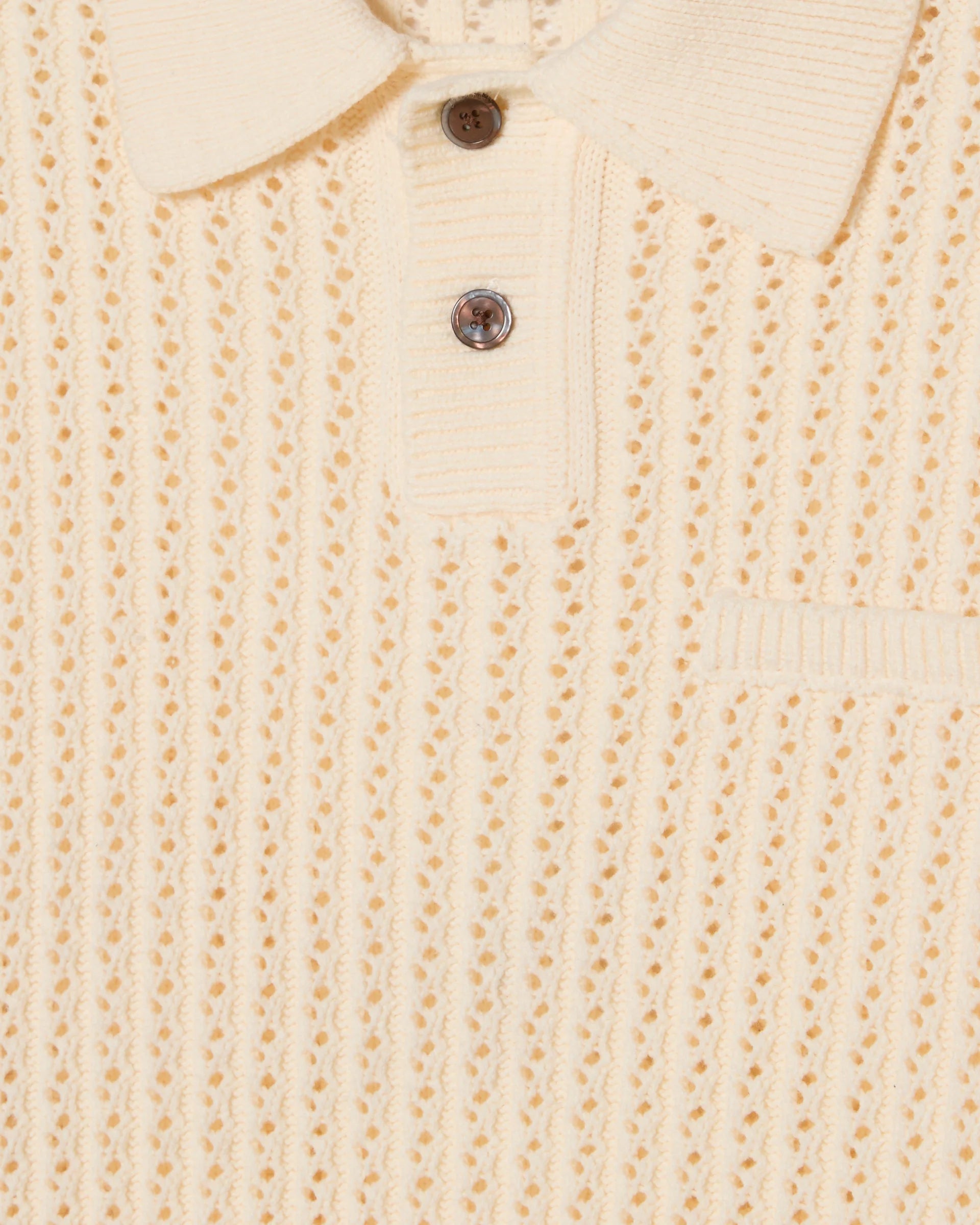 Duane Polo Sweater | Natural