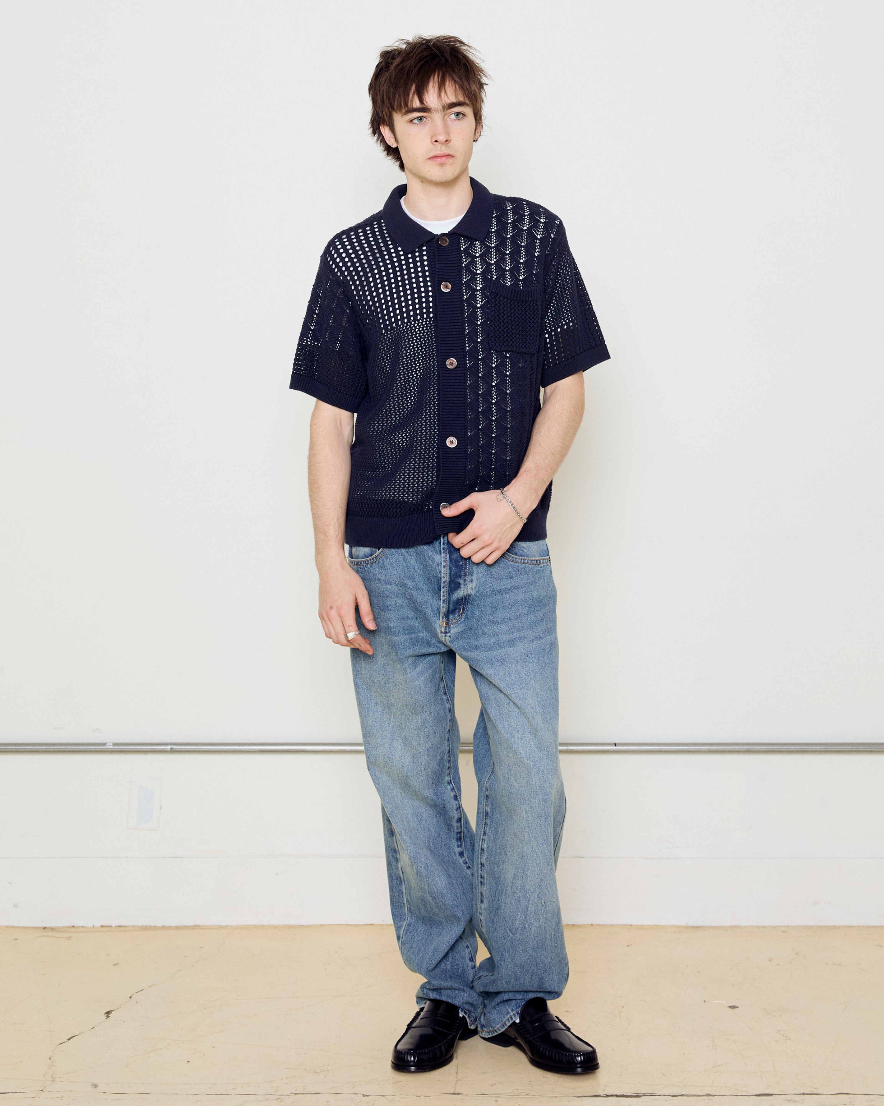 Preston Sweater Shirt | Navy