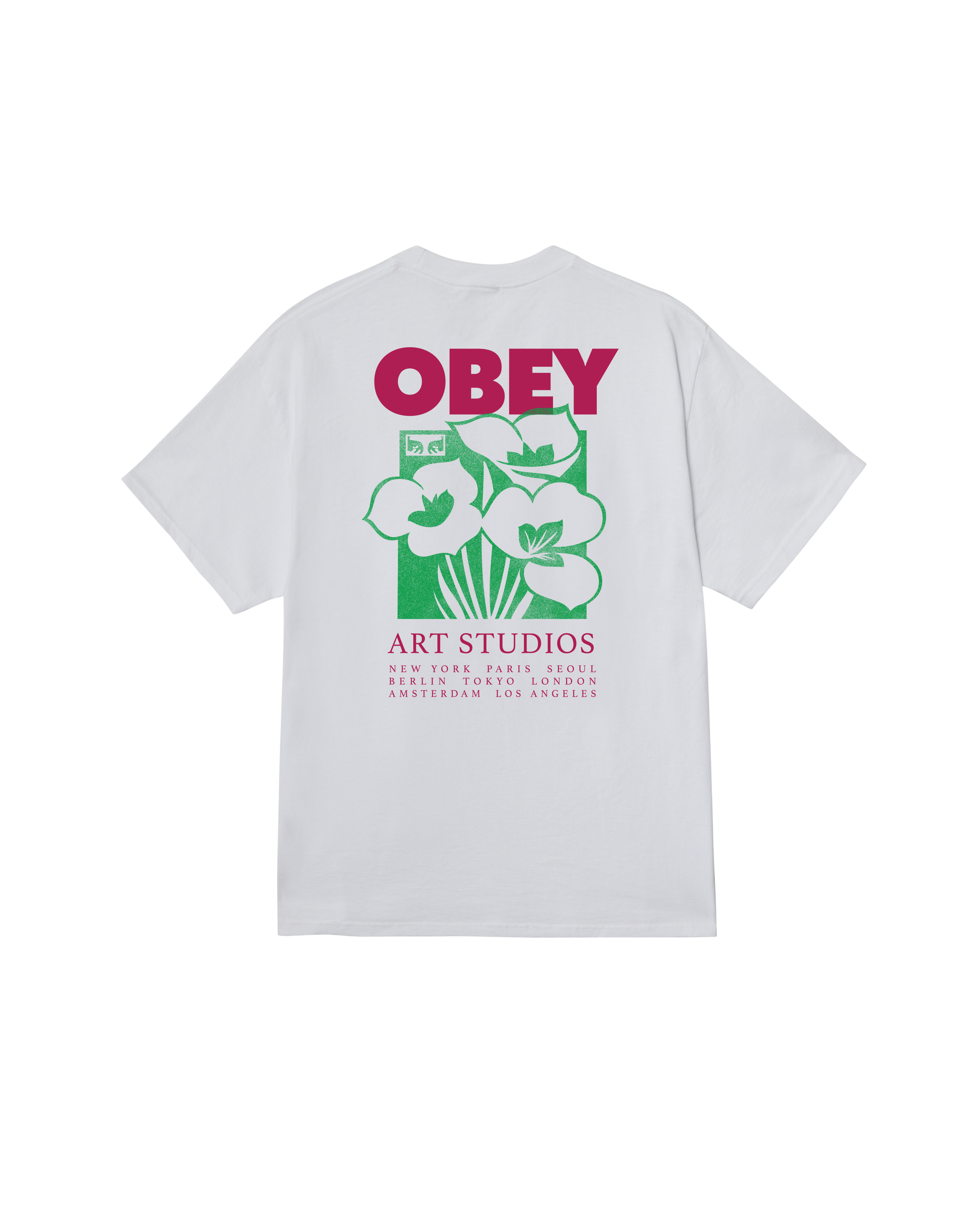 Art Studio Flowers Tee | White