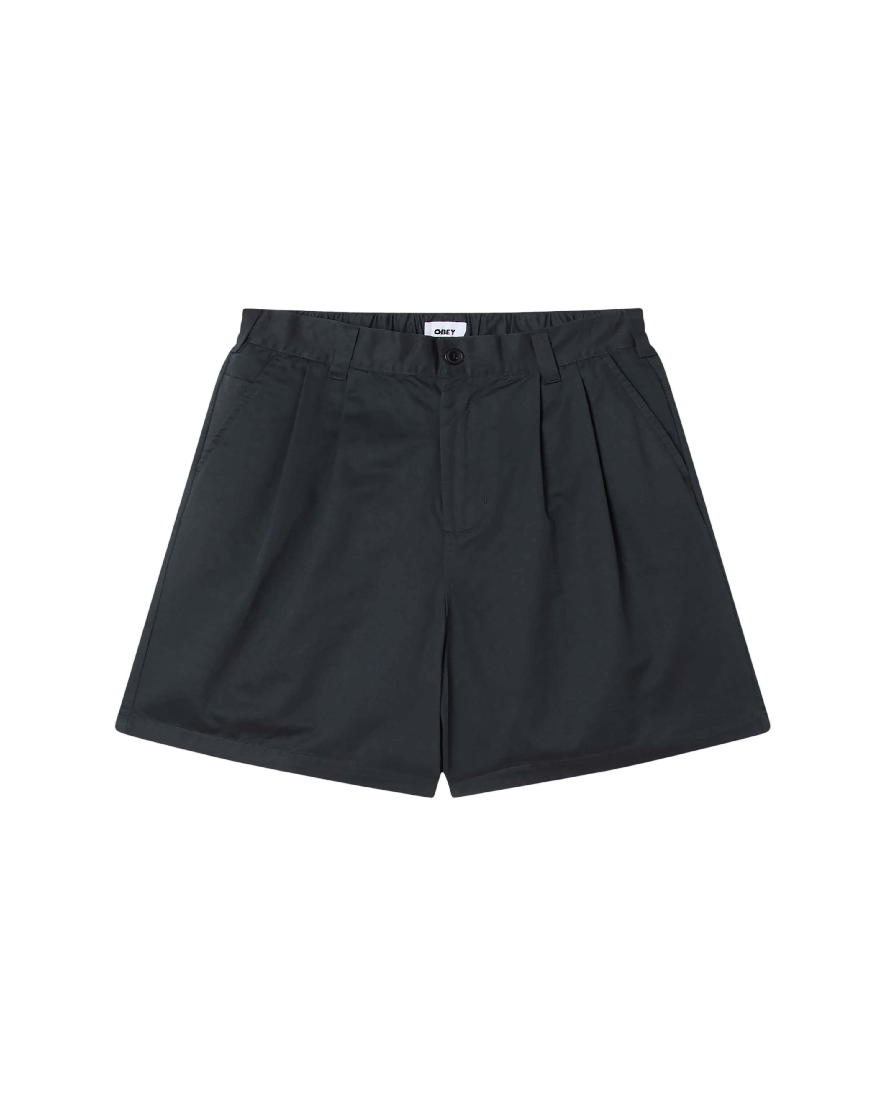 obey-foster-pleated-short-black