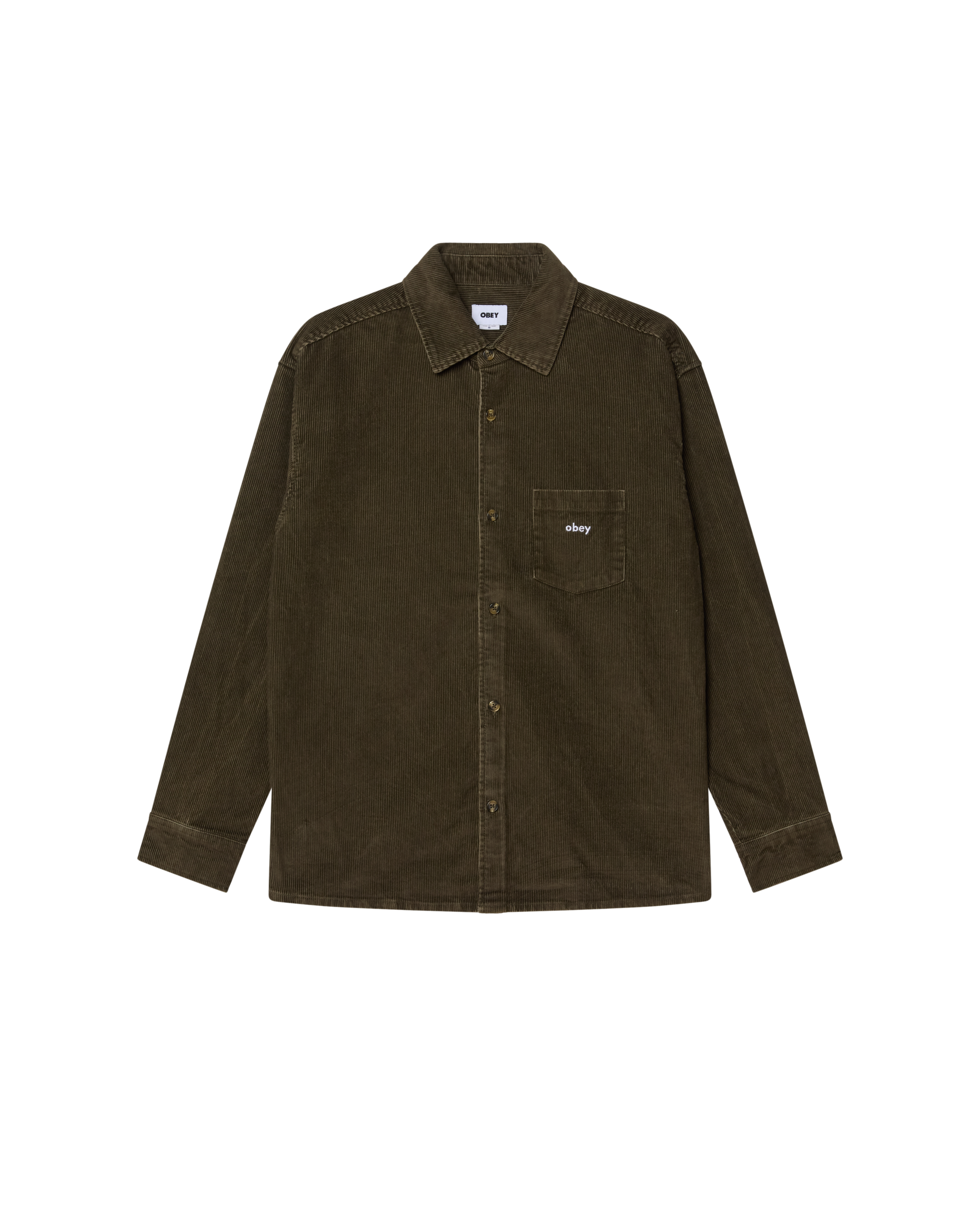 obey-buckley-corduroy-shirt-black-olive-faded-wash