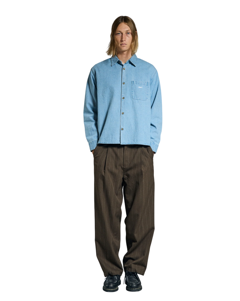 Pablo Denim Woven Shirt | Light Indigo