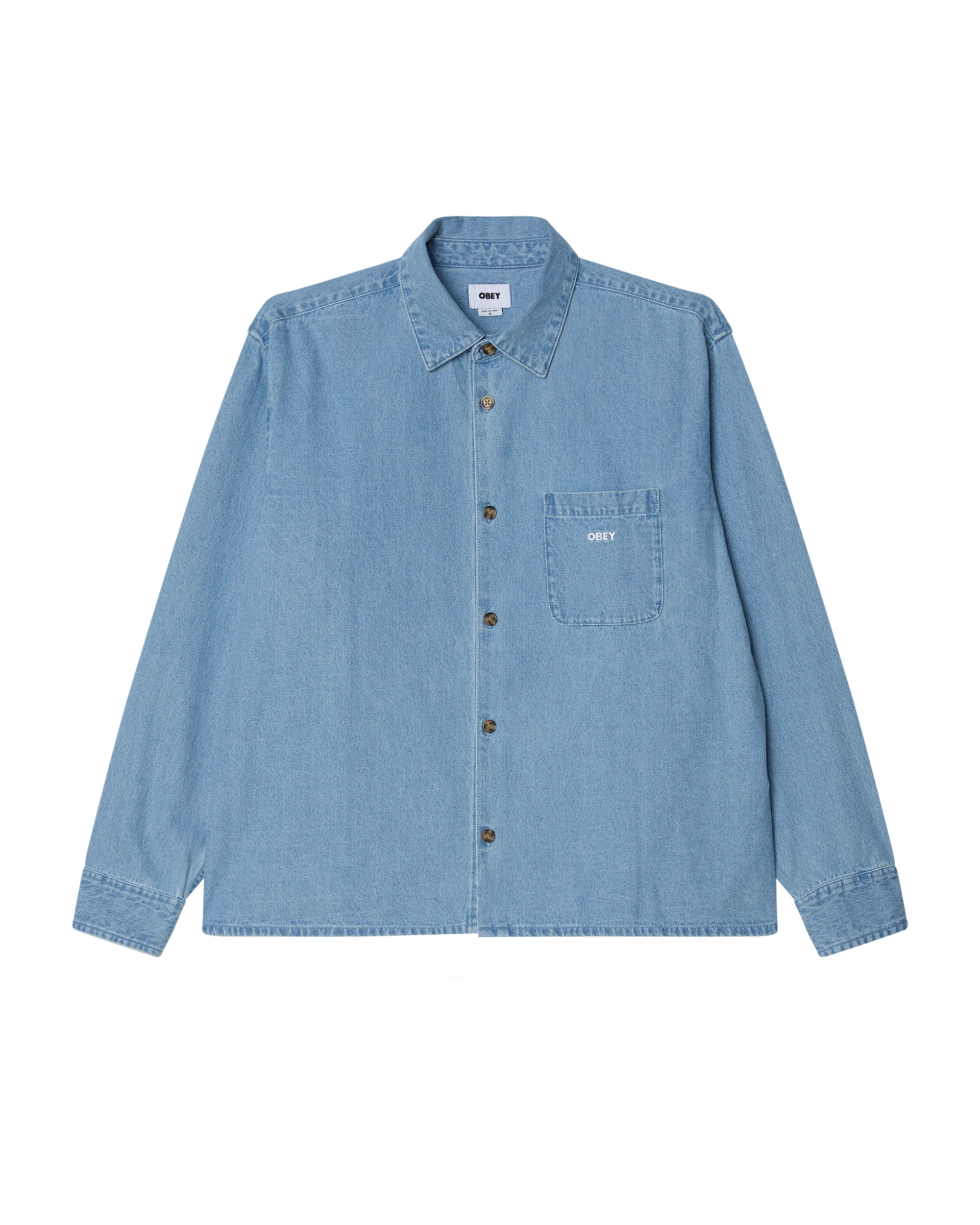 Pablo Denim Woven Shirt | Light Indigo