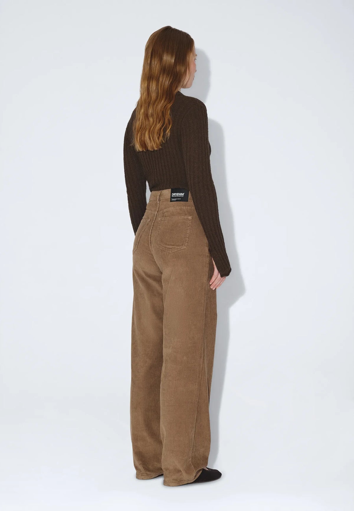 Donna High Relaxed | Washed Khaki Cord